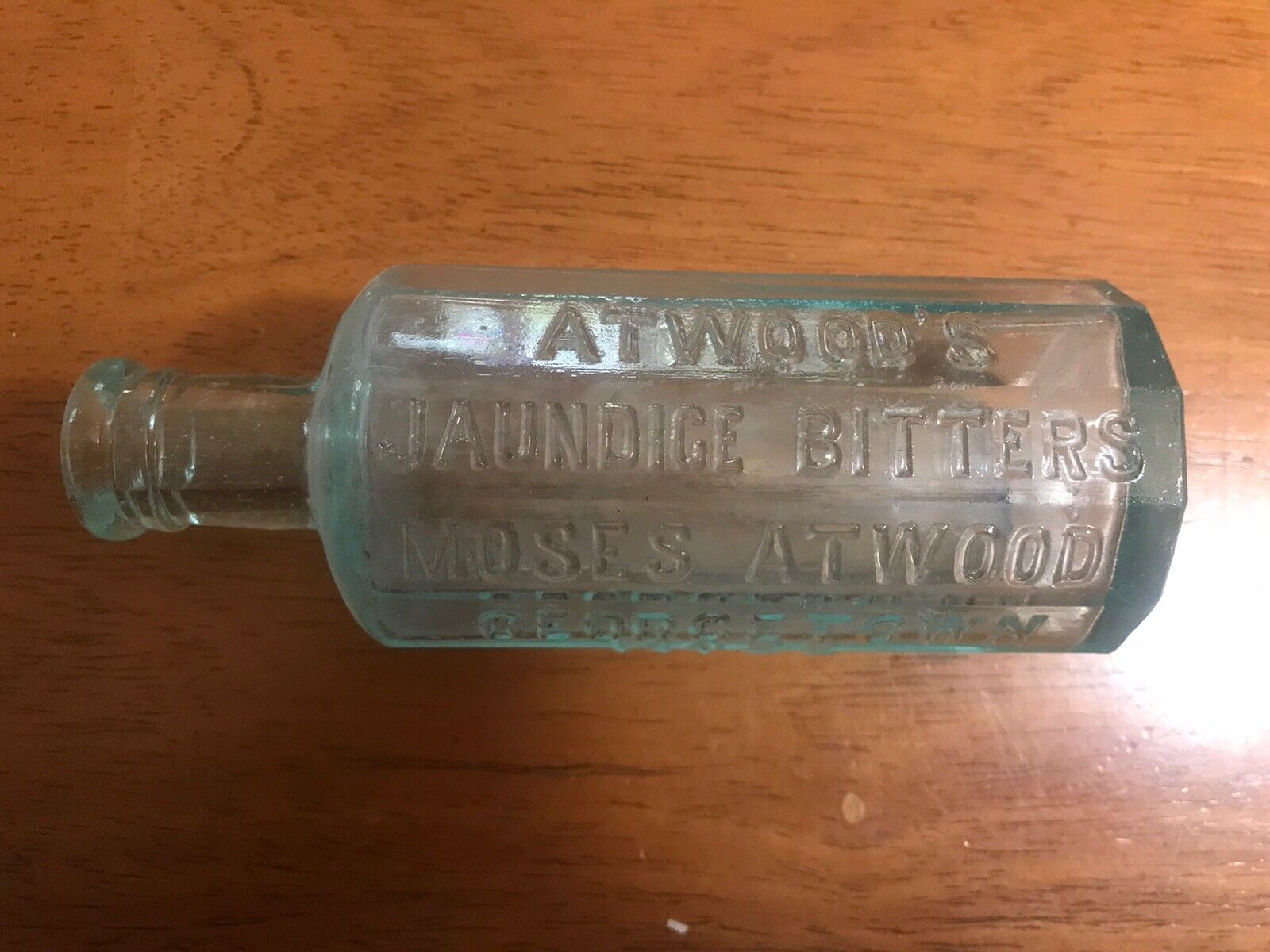 ANTIQUE BITTERS BOTTLE 1890s ATWOOD’S JAUNDICE  GEORGETOWN MASS