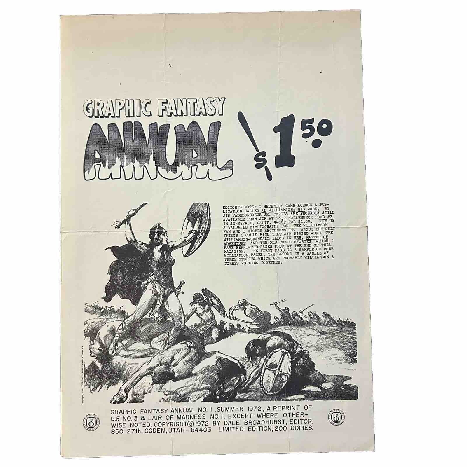 Graphic Fantasy Annual No. 1, Summer 1972