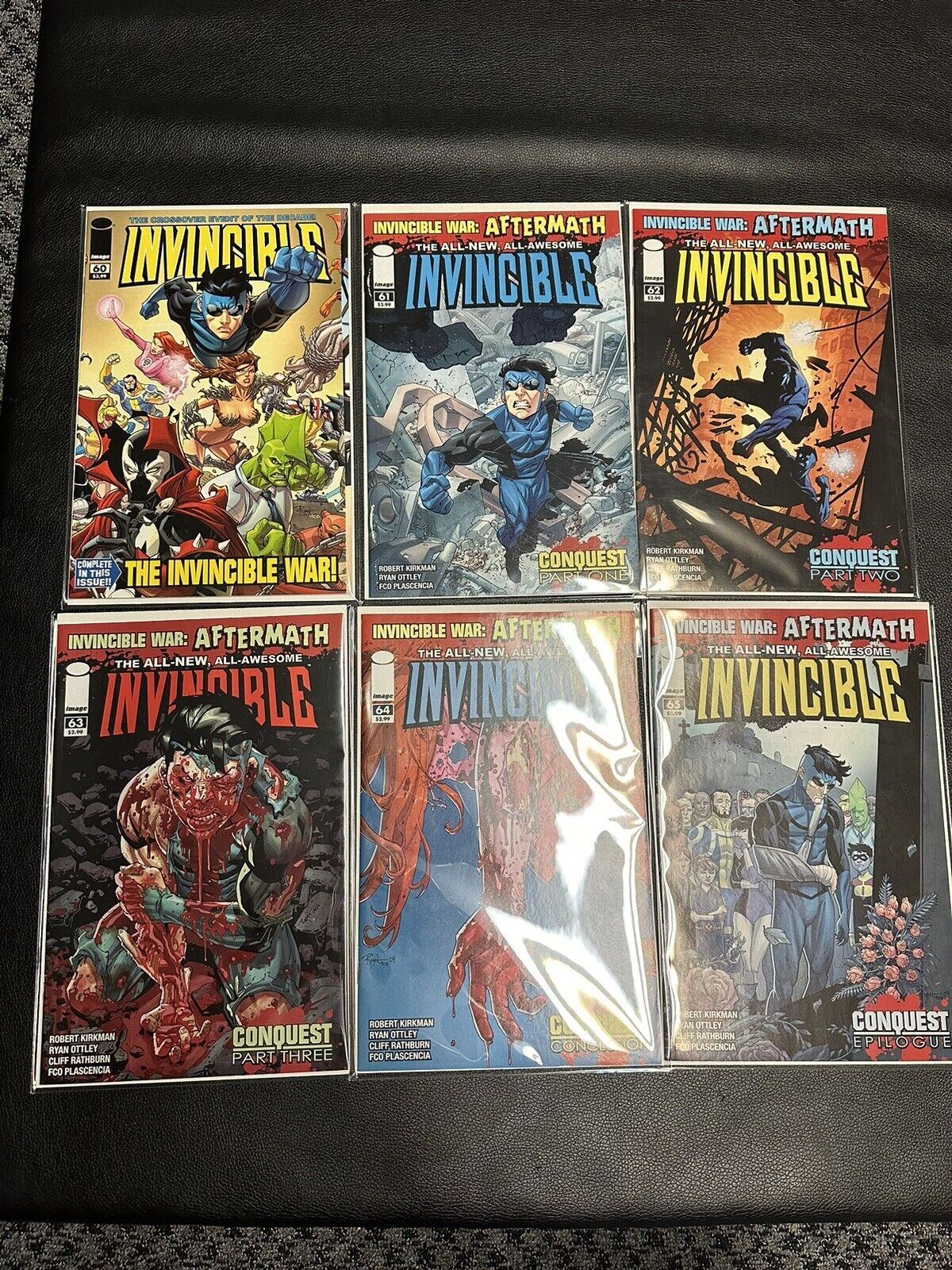 Invincible #60, 61, 62, 63, 64, 65  1st Conquest & Storyline plus War  VF to NM-