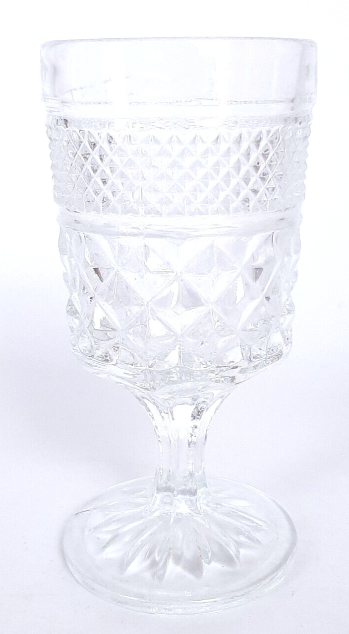 One Anchor Hocking Wexford Crystal Pattern Claret Wine Glass Glassware Barware