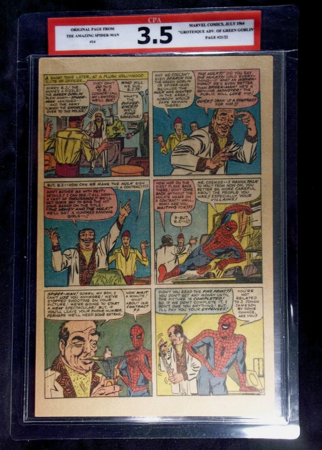 Amazing Spider-man #14 CPA 3.5 SINGLE PAGE #21/22 1st app. The Green Goblin