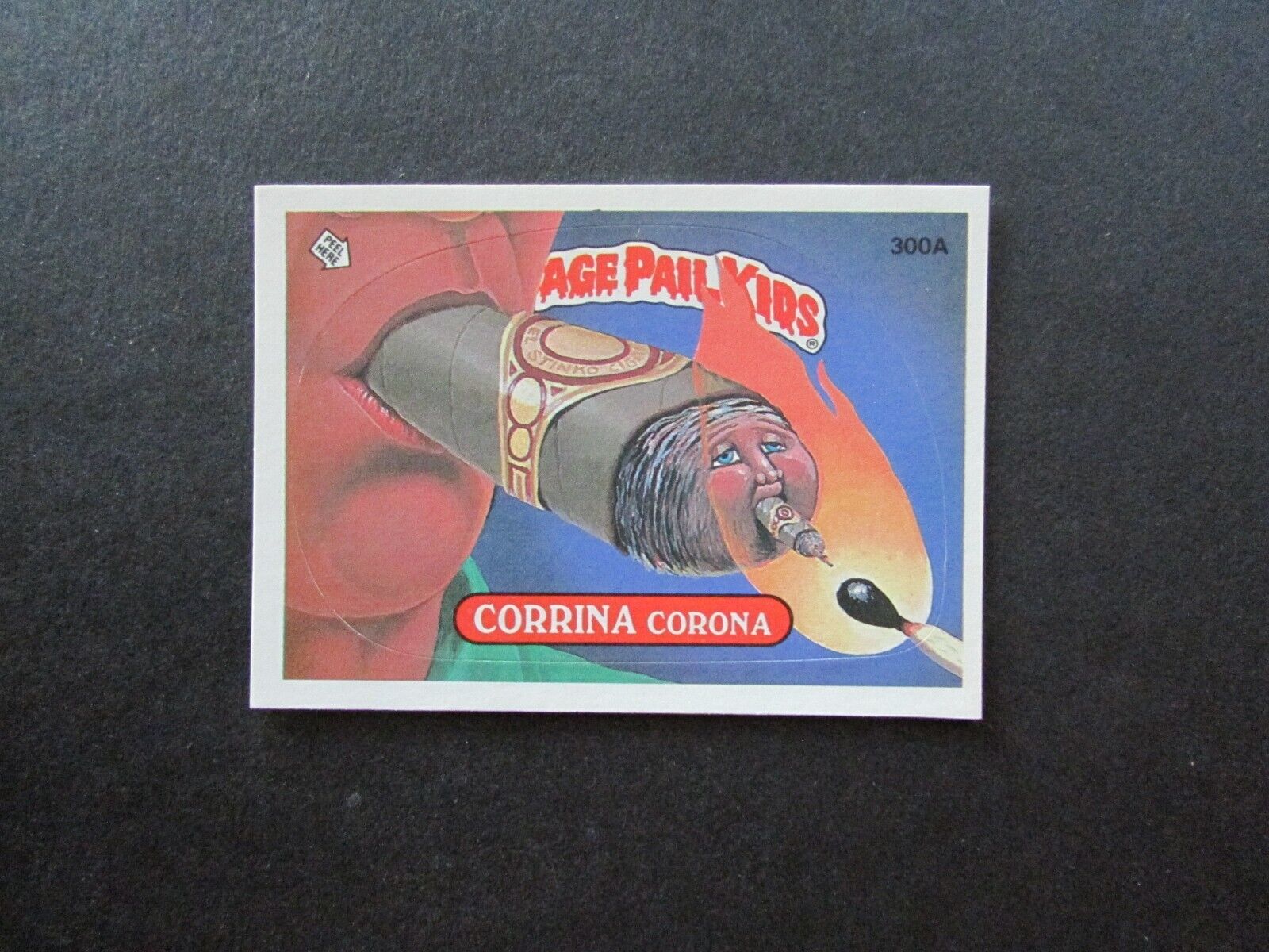 1987 Topps Garbage Pail Kids 8th Series 8 Card 300a Corrina Corona