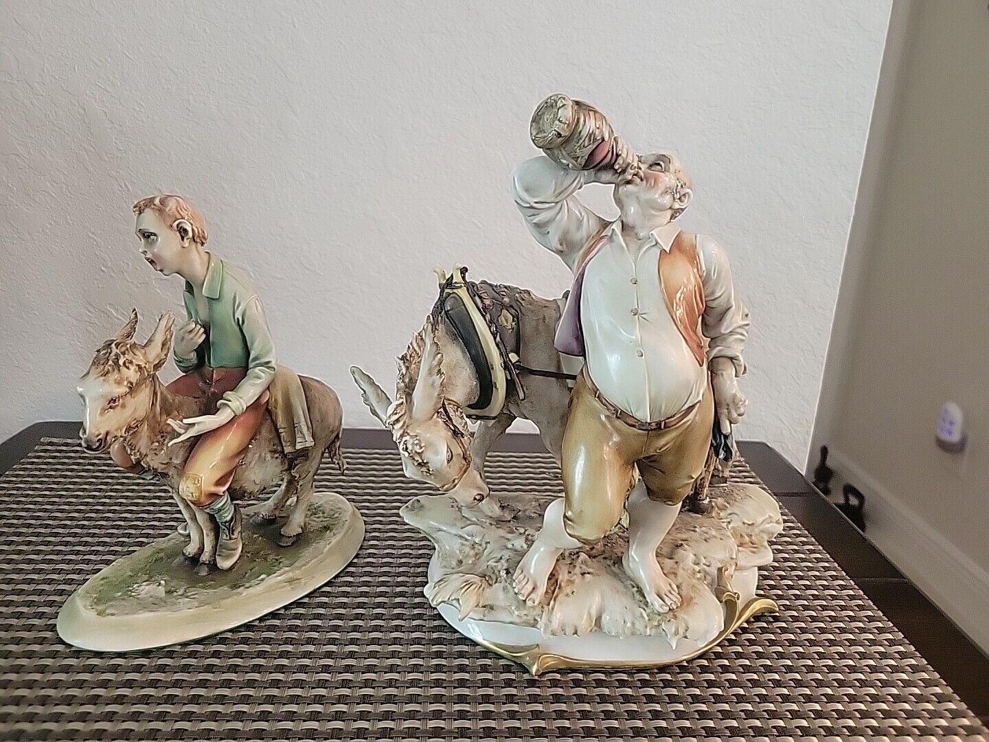 Antonio Borsato  LOT of two Figurines with Dunkey