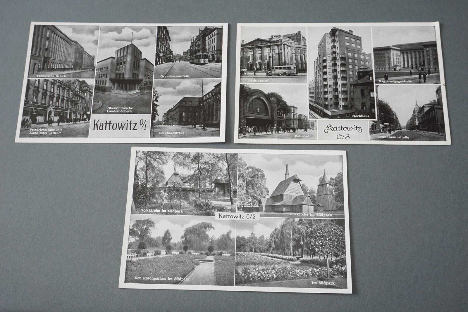 3x AK Katowice High-rise Confectionery Otto Wooden Church 1.137Z