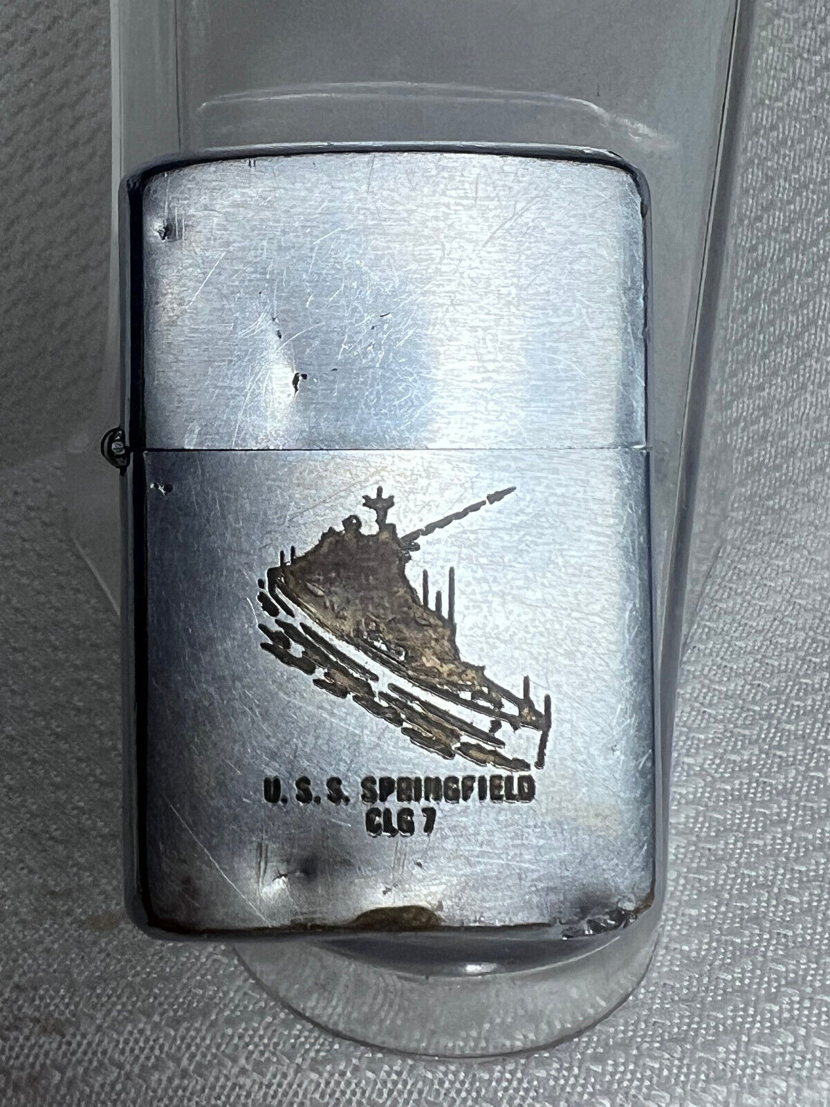 1964/1965  Zippo Lighter US Navy U.S.S. Springfield CLG-7 Guided Missile Cruiser