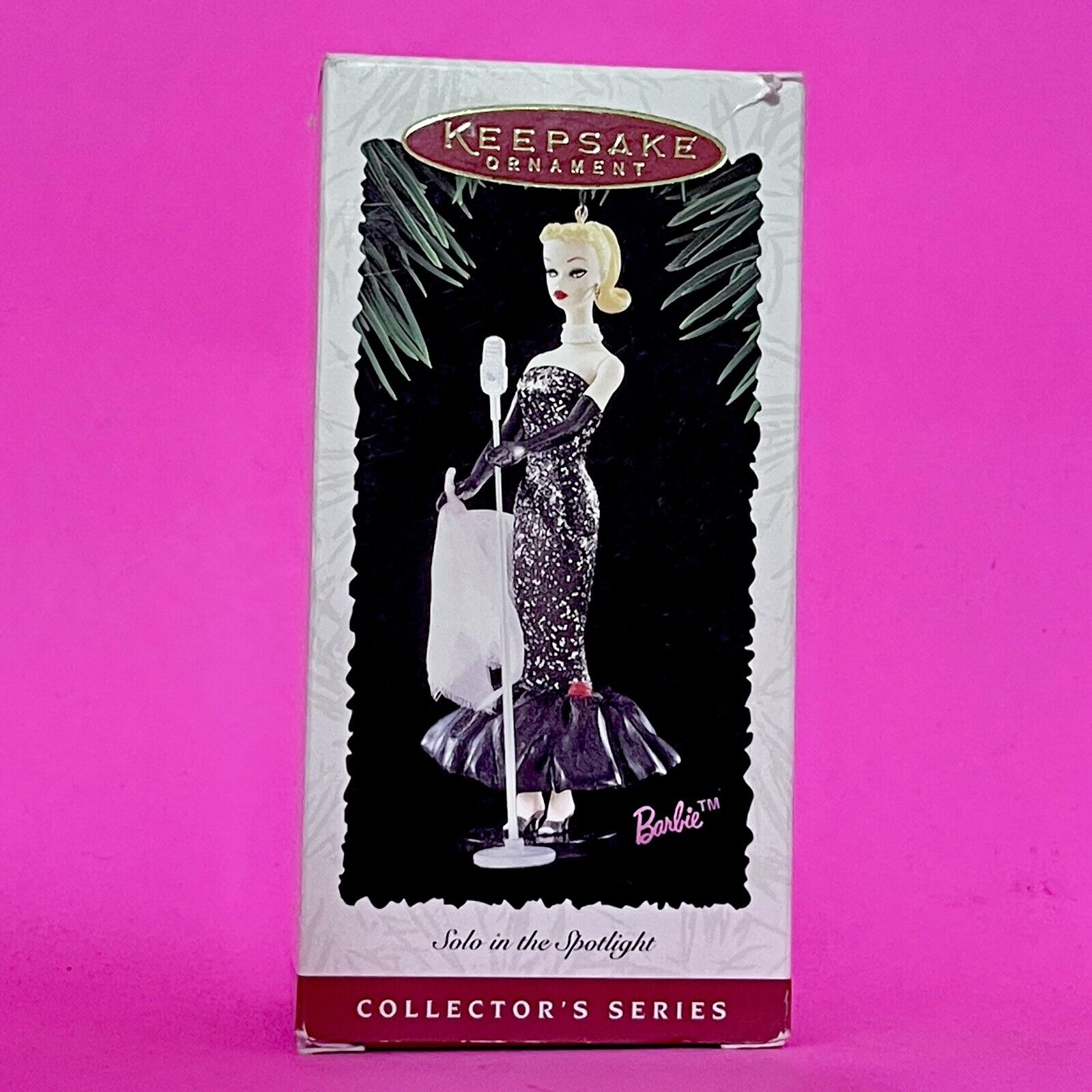 Vintage 1995 Hallmark Keepsake Barbie Ornament “Solo In The Spotlight”,