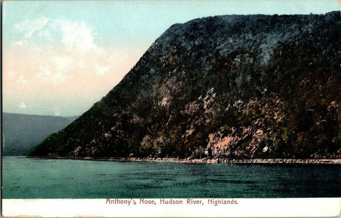 1906. ANTHONY\'S NOSE, HUDSON RIVER, HIGHLANDS NY POSTCARD ZT14