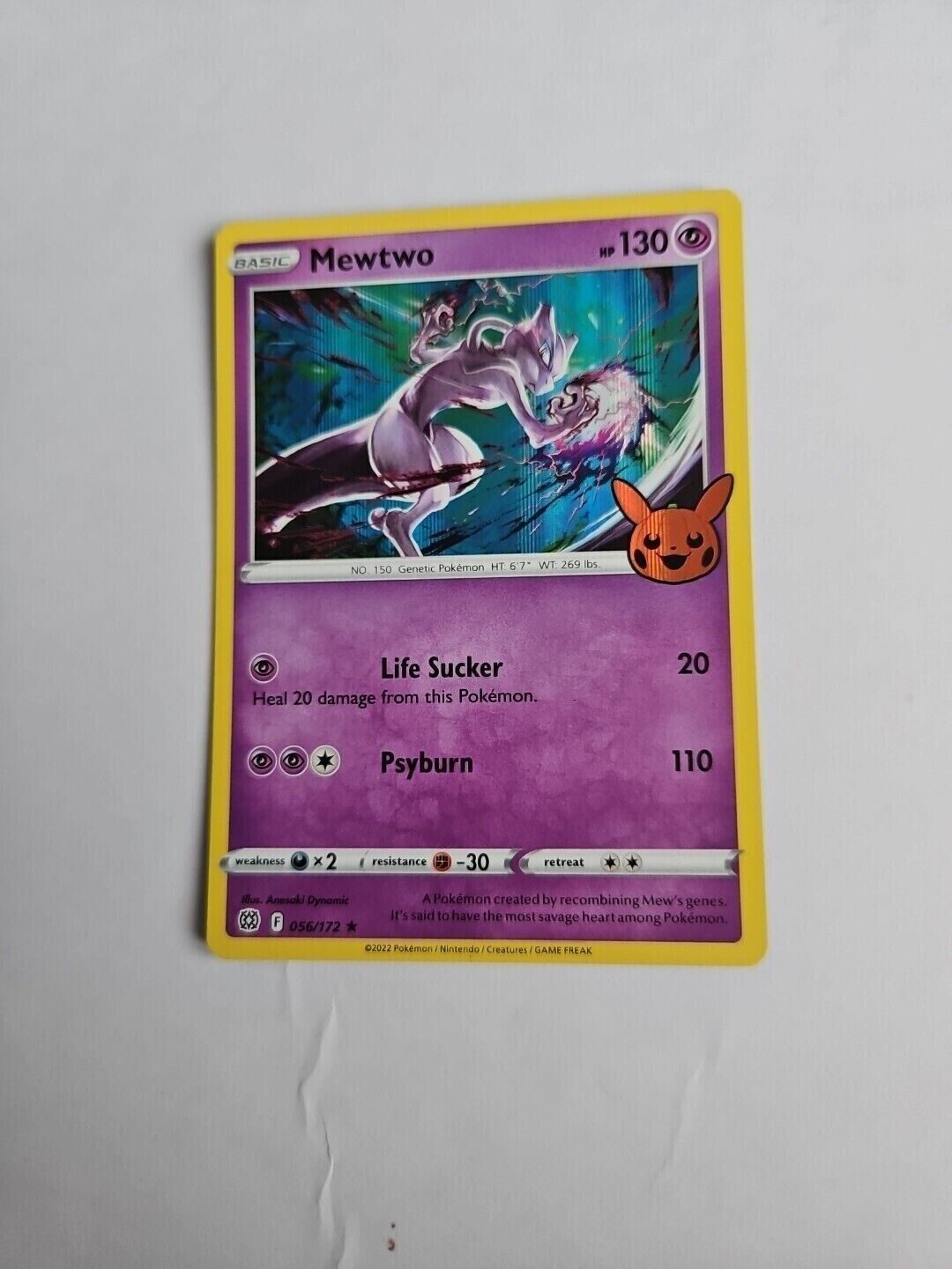 Pokémon Cards Mewtwo Holo Trick Or Trade 056/172 Brilliant Stars Mint Card