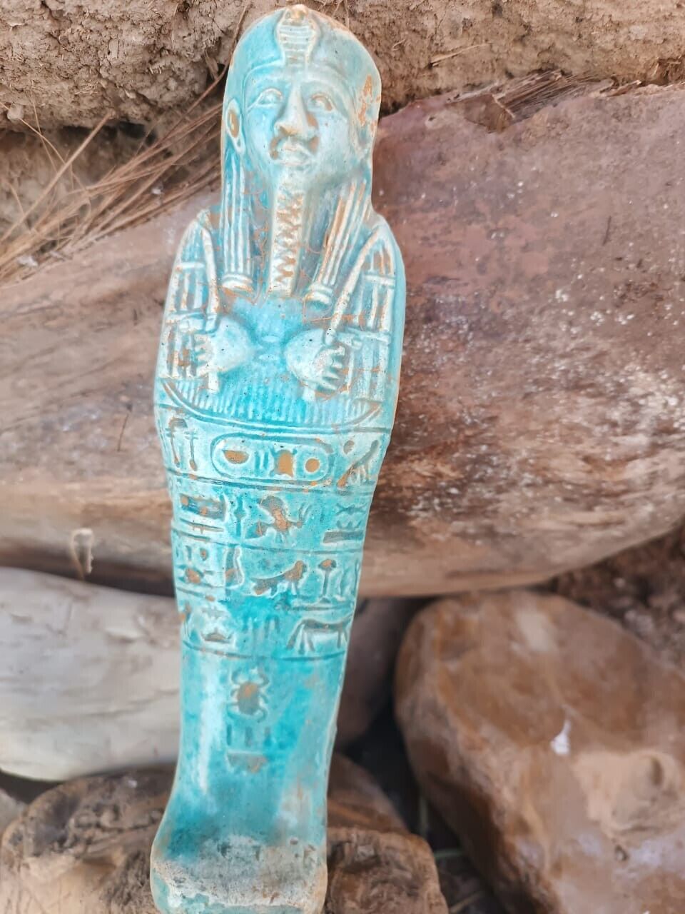Rare Ancient Egyptian Antiques Statue Of The Priest Ushabti Ancient Egyptian Bc