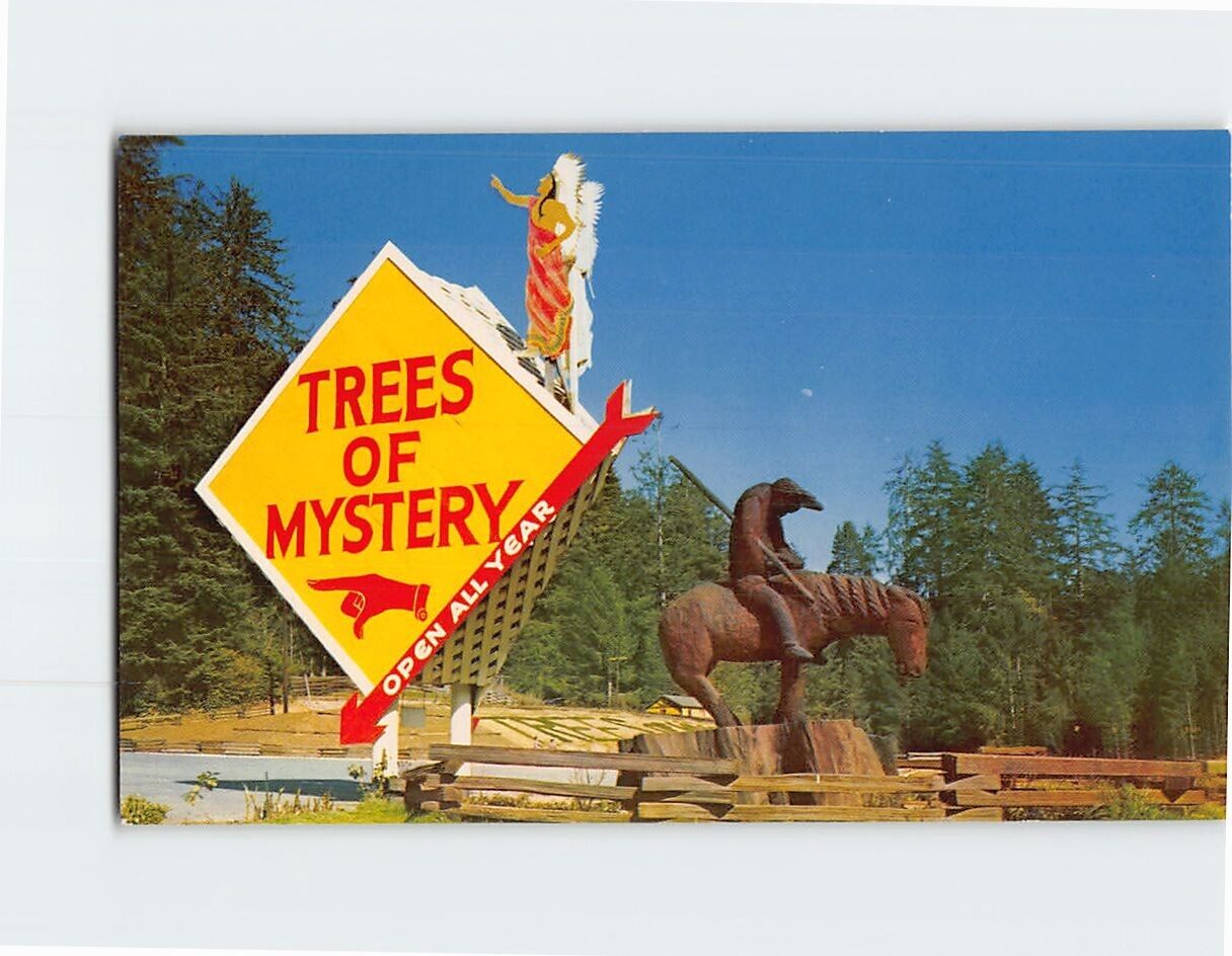 Postcard Entrance to the Trees of Mystery Redwood Highway California USA