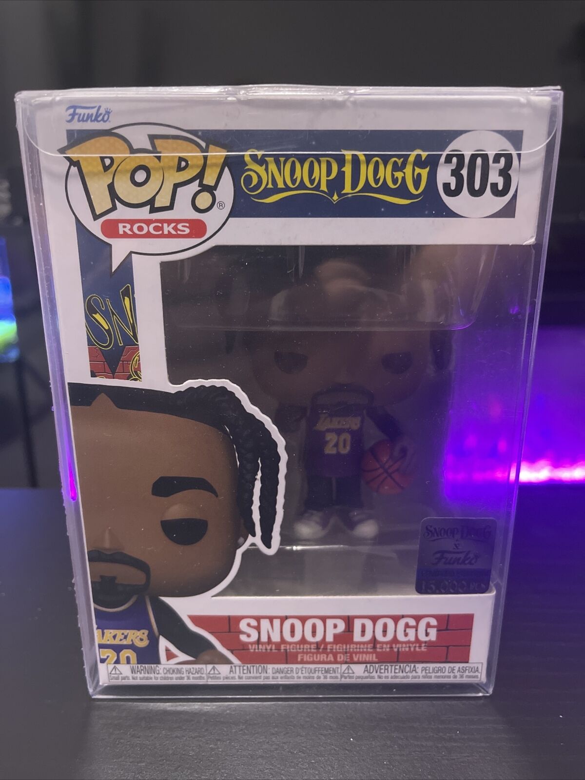 Funko Pop Snoop Dogg in Lakers Purple Jersey #303 Exclusive Limited 15k Pieces