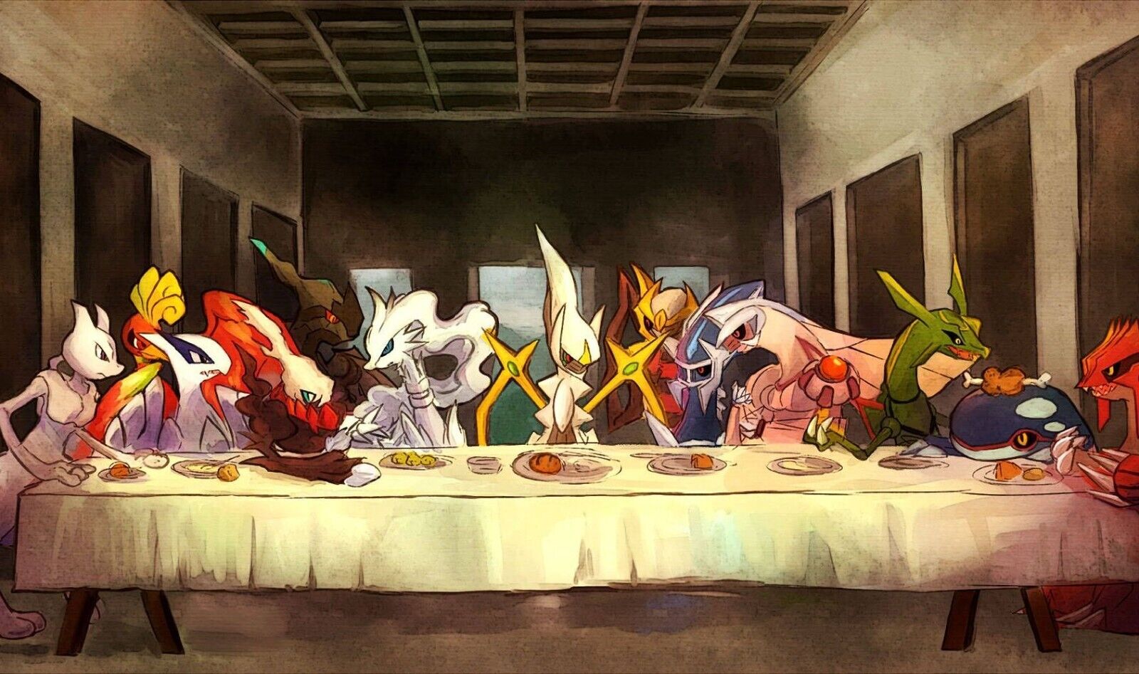 Legendary Pokémon Last Supper Pokemon TCG Playmat