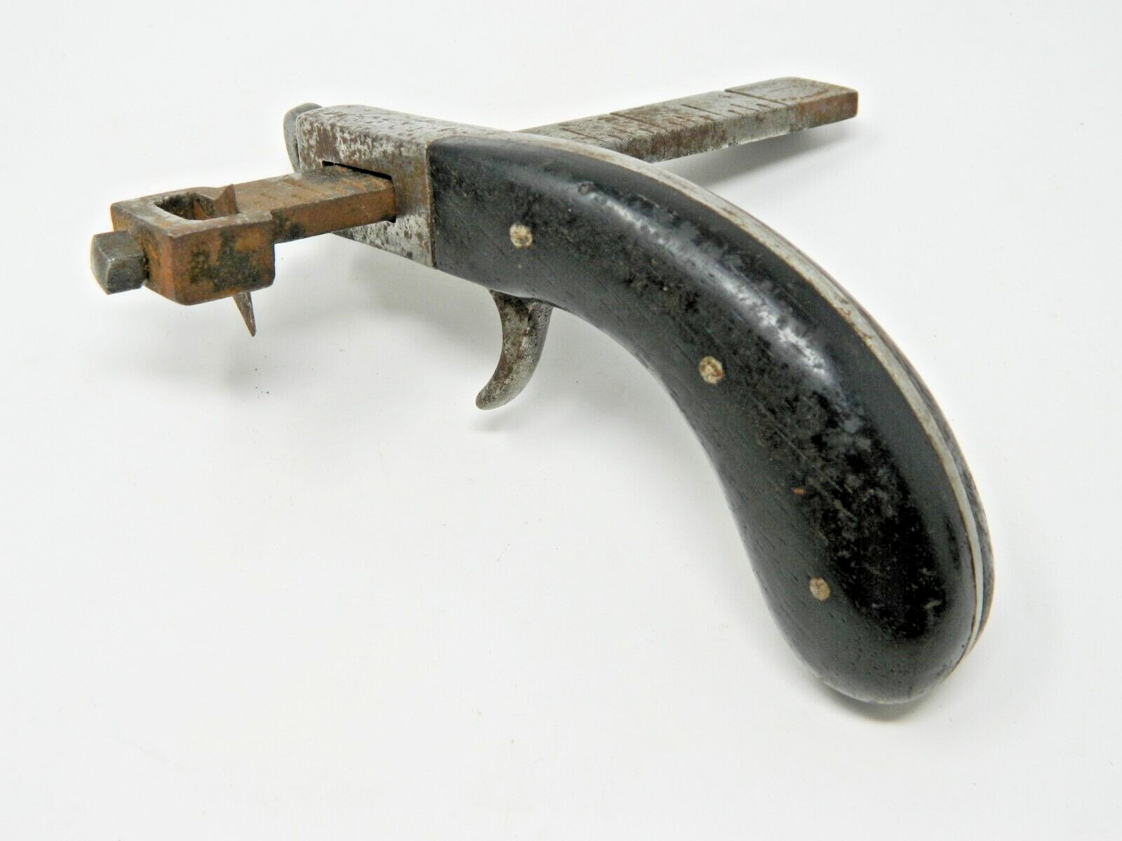 Vintage H F Osborne Leather Tool Strap Cutter Draw Gauge Harness Maker
