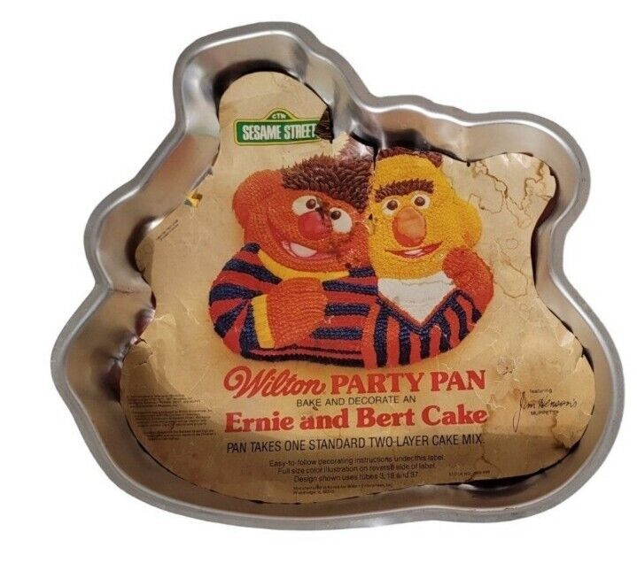 Vintage 1977 Bert & Ernie Cake Mold 