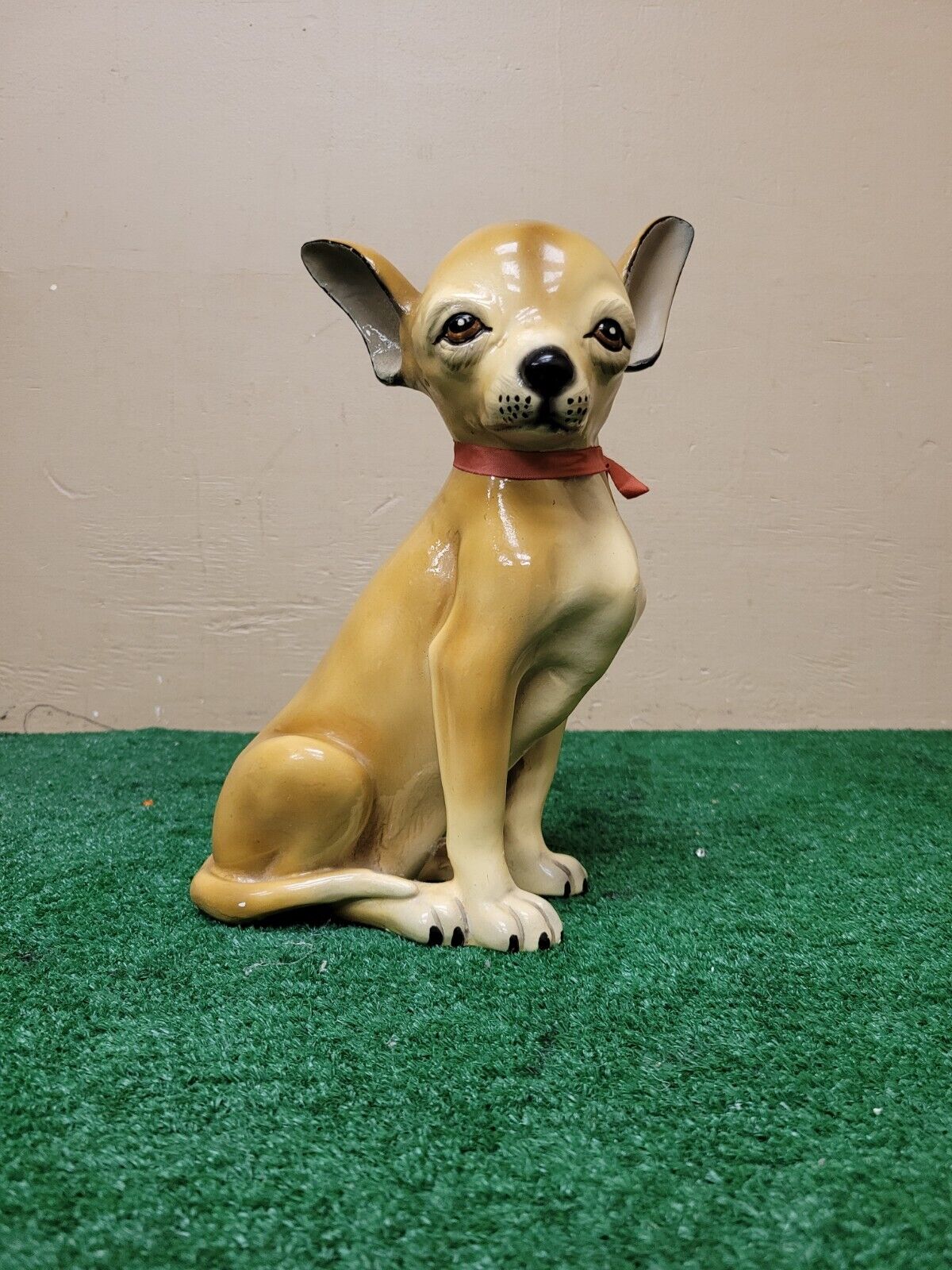 VTG Chihuahua 1970’s Dog Statue Glazed Marwal Inc (BFEB-05-052)