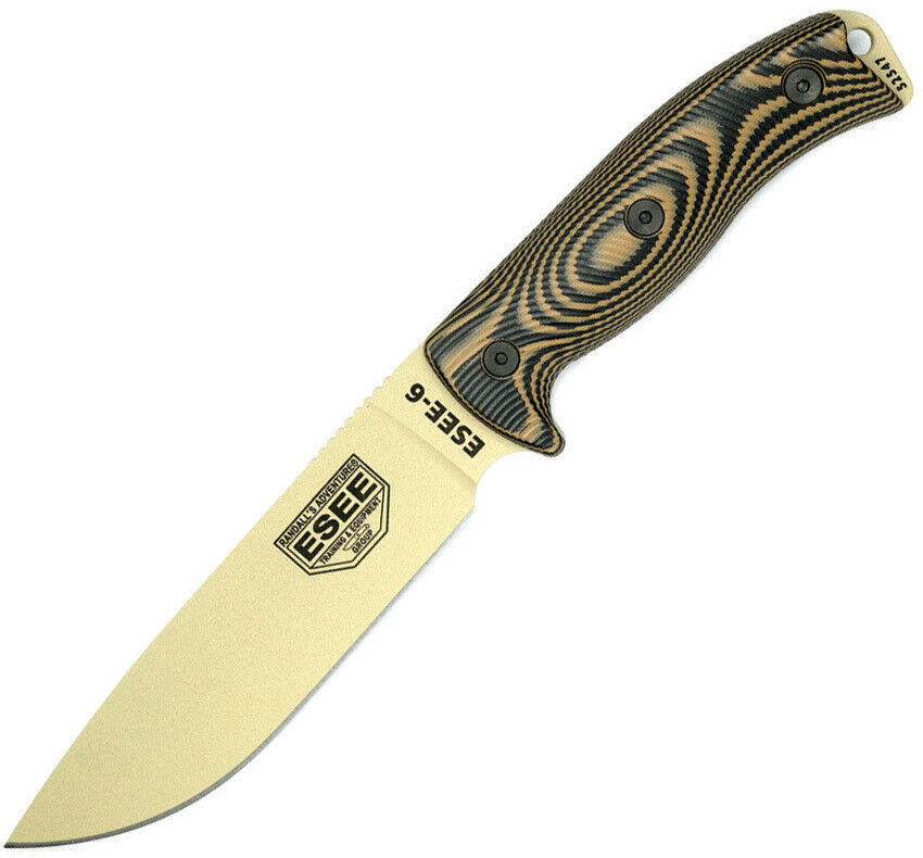 New ESEE Model 6 Fixed Blade Tan 6PDT-005