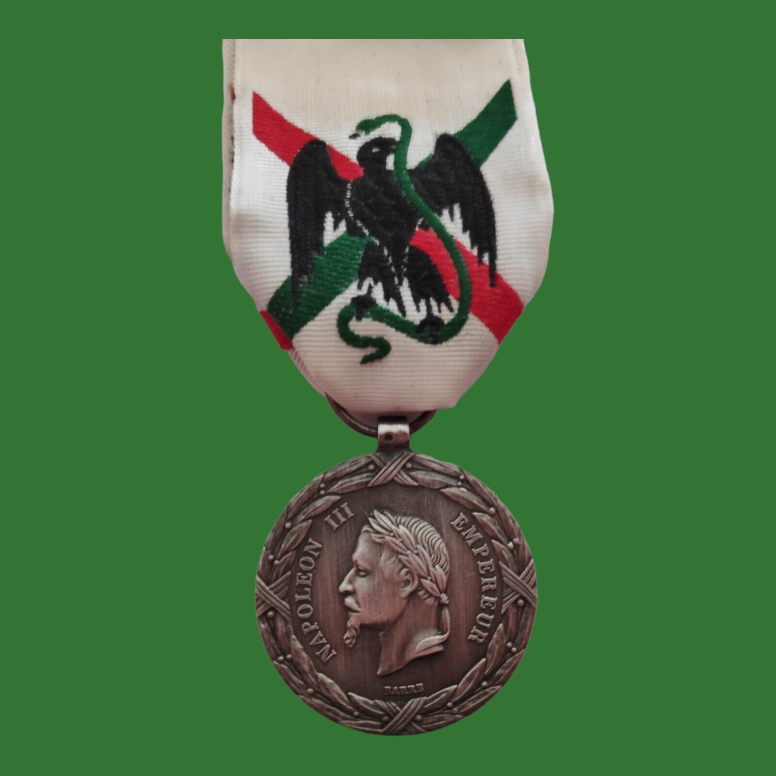 1862-1863 Mexico Expedition Medal with Ribbon - Quality Refill
