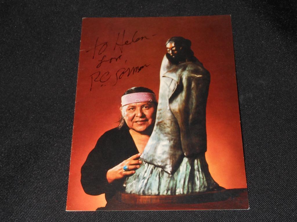 Navajo Native American Artist RC Gorman Signed 5x6 Autograph Vintage Photo JB5