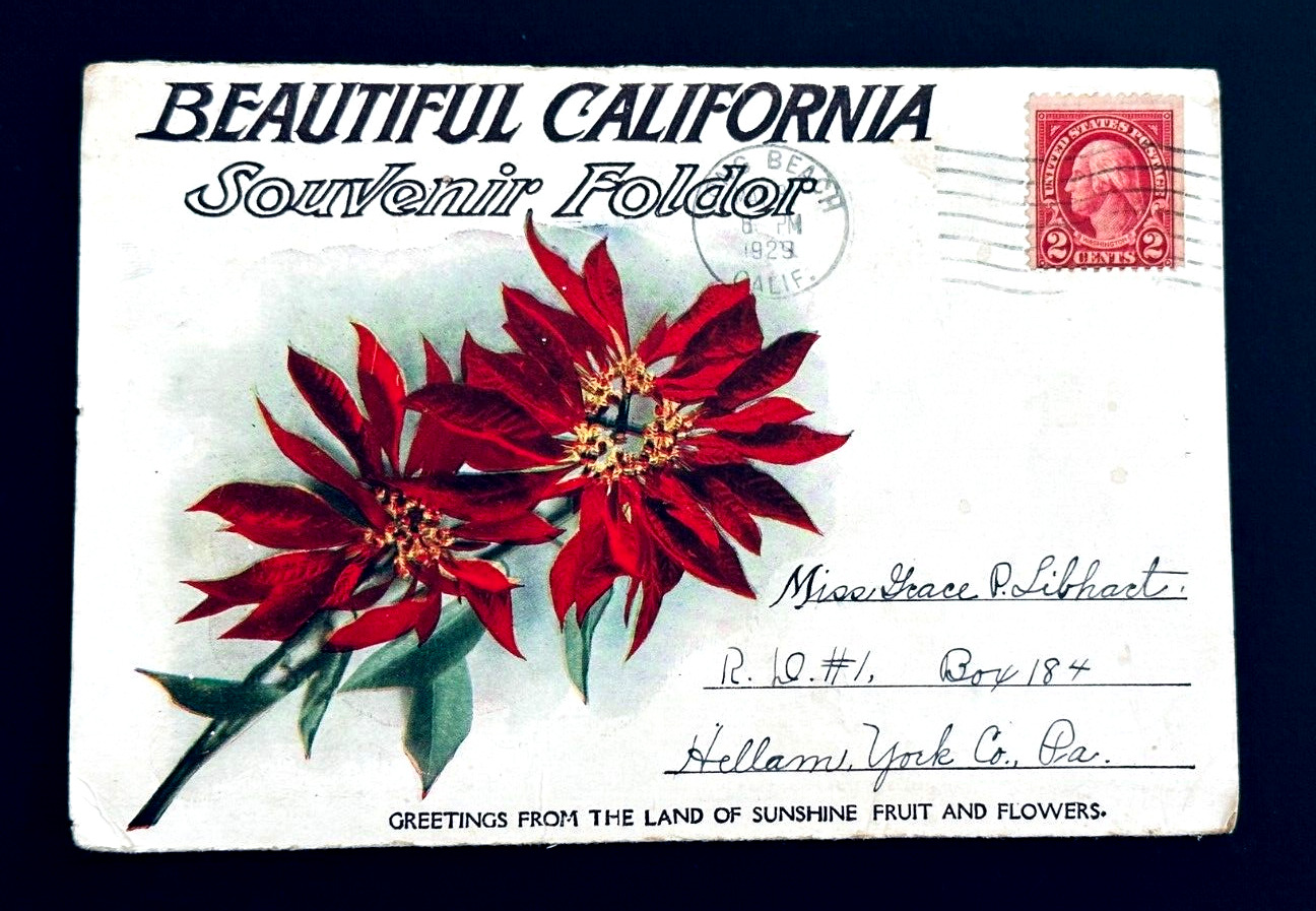 1929 Postcard View Souvenir Booklet - BEAUTIFUL CALIFORNIA