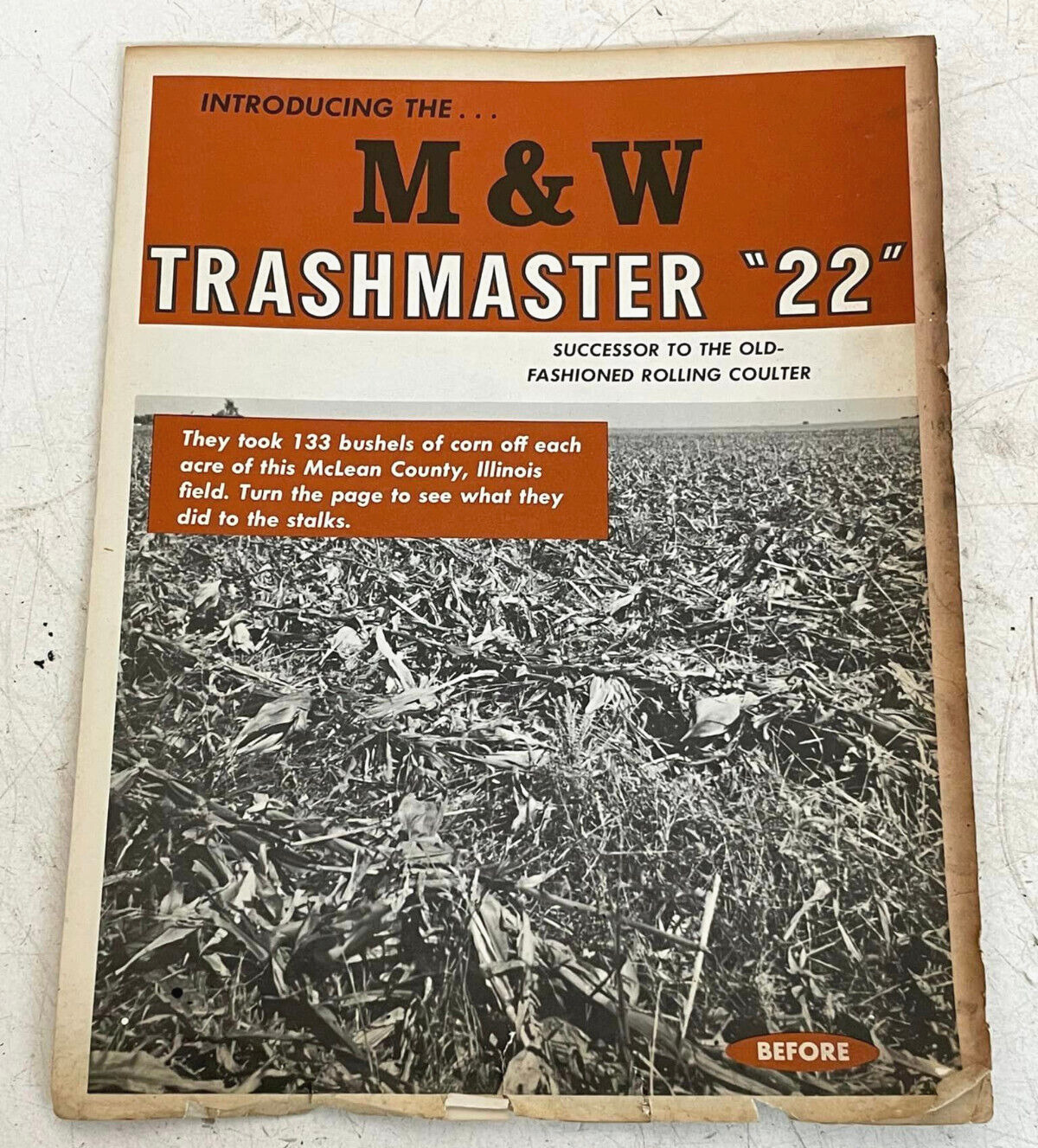Vintage M&W Gear Introducing the Trashmaster 22 Deep Dish Design Brochure