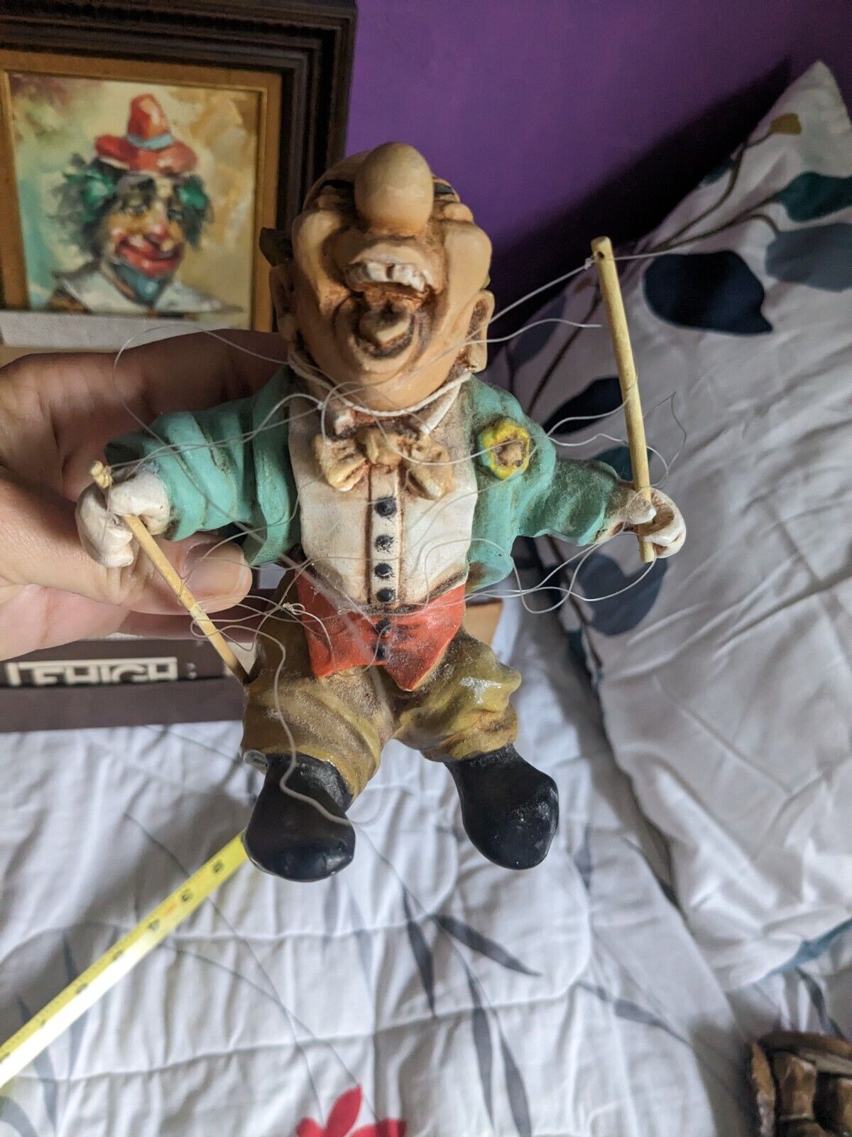 Vintage 1977 Universal Statuary Corp. Laughing Clown Figurine *As-Is*