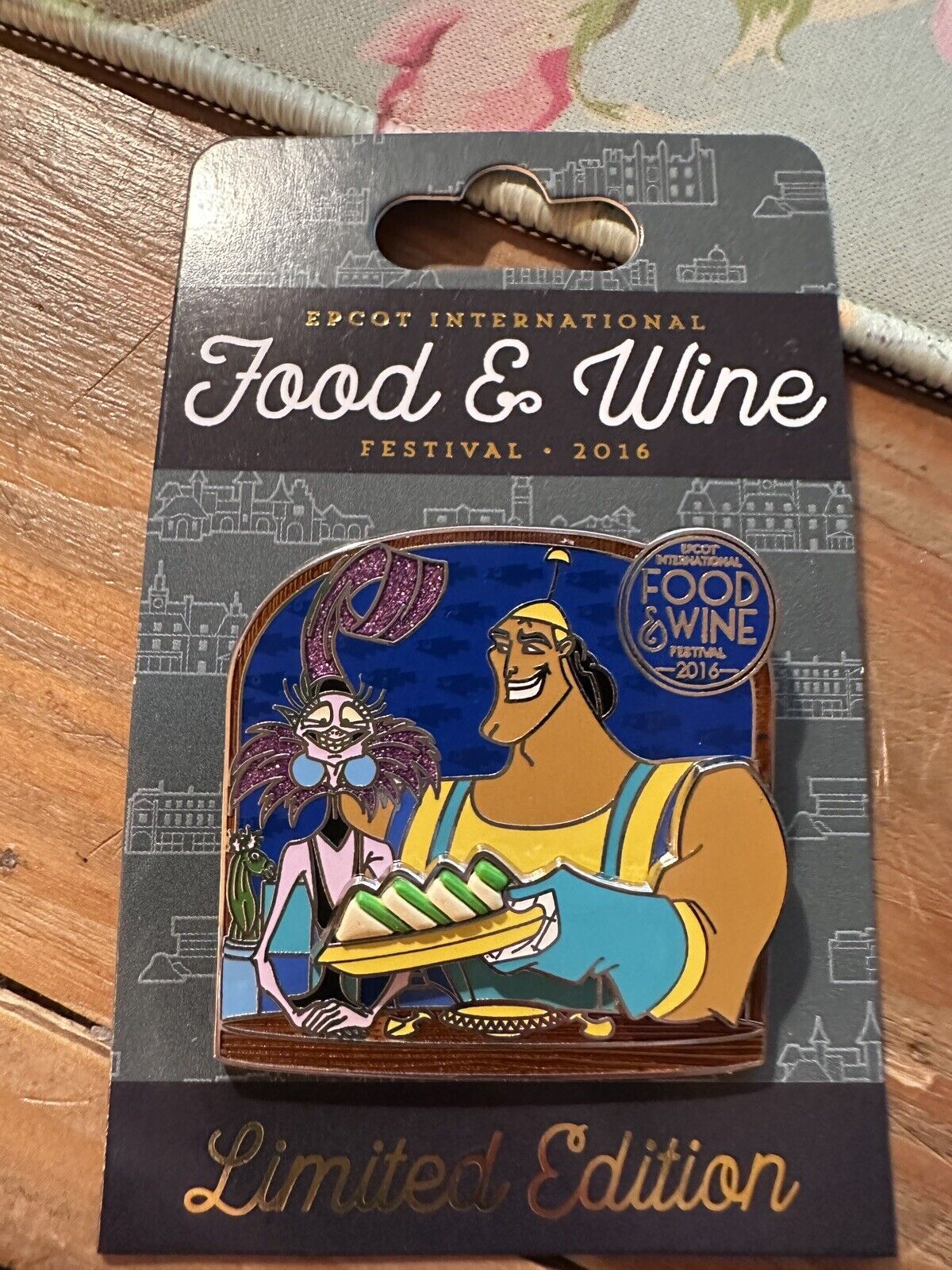Disney 2016 Epcot International Food & Wine Festival Pin - Kronk and Yzma