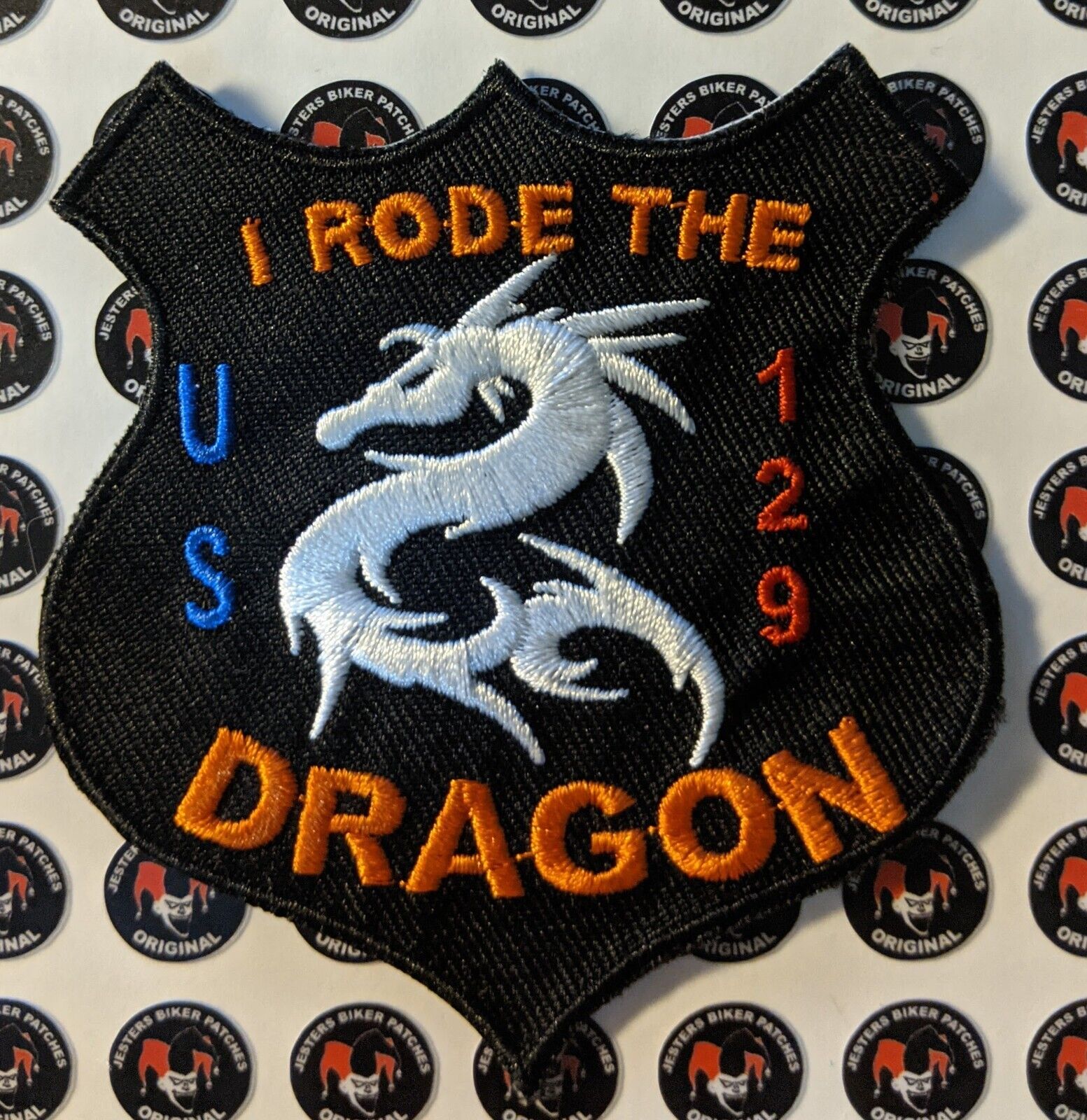 Original US Highway 129 Tail of the Dragon Embroidered Patch