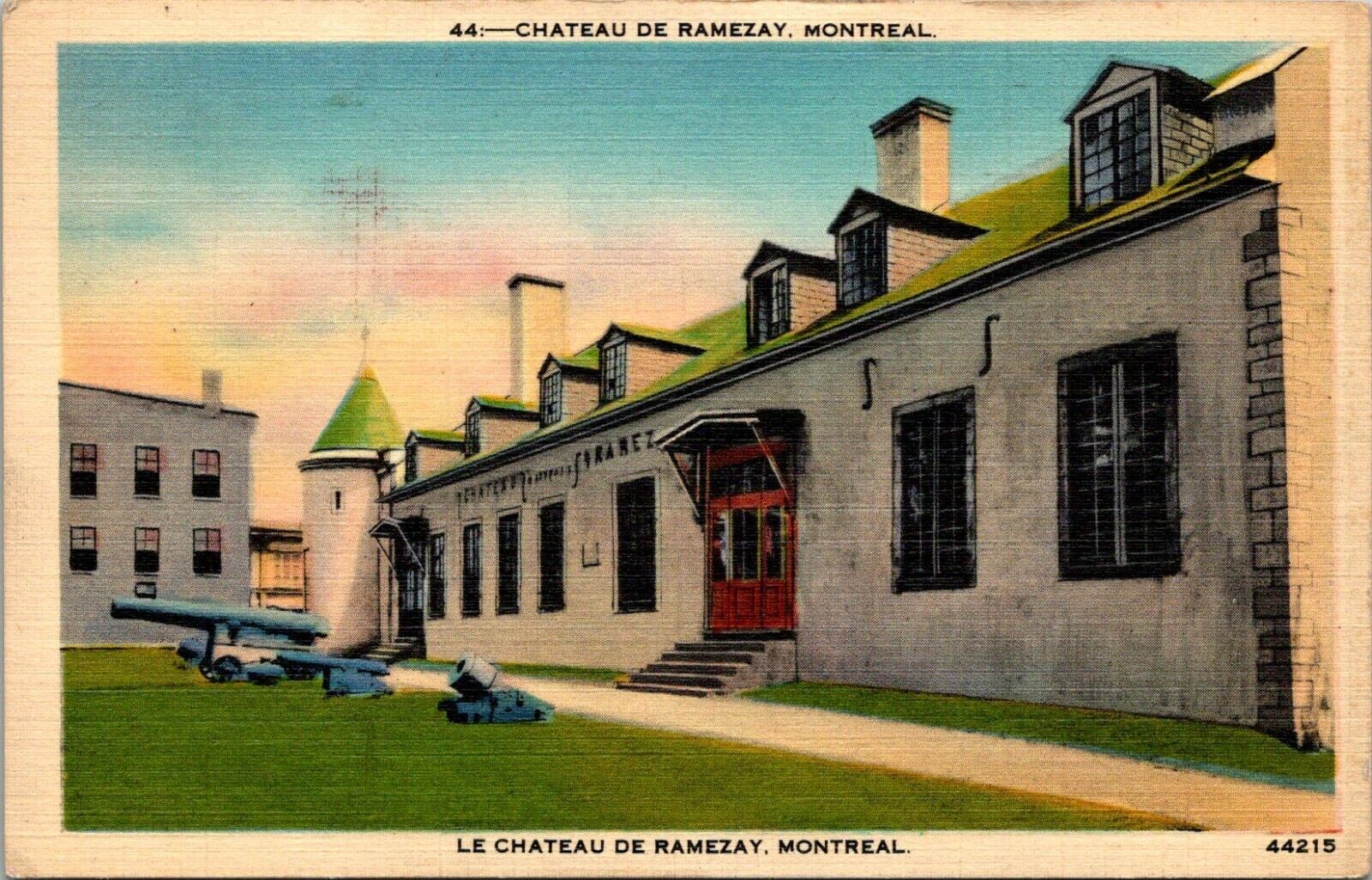 Canada Quebec Montreal Le Chateau De Ramezay Posted 1943 Vintage Postcard