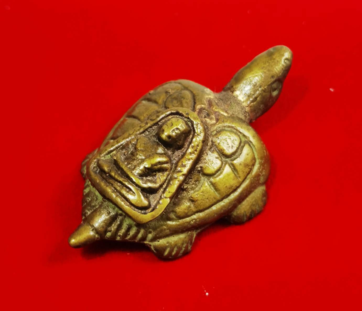 LP Ngern Wat Blang Klarn on Turtle Top Famous of Thai Buddha Best Amulet Antique
