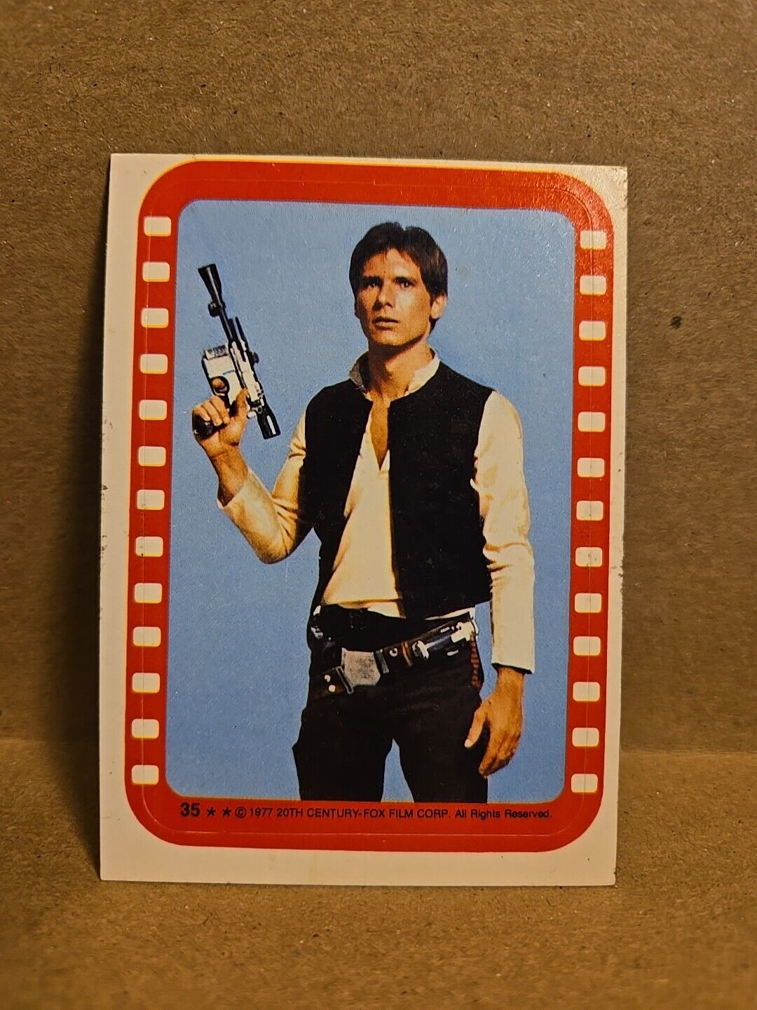 Vintage 1977 Topps Star Wars Sticker #35 Hans Solo EXCELLENT 