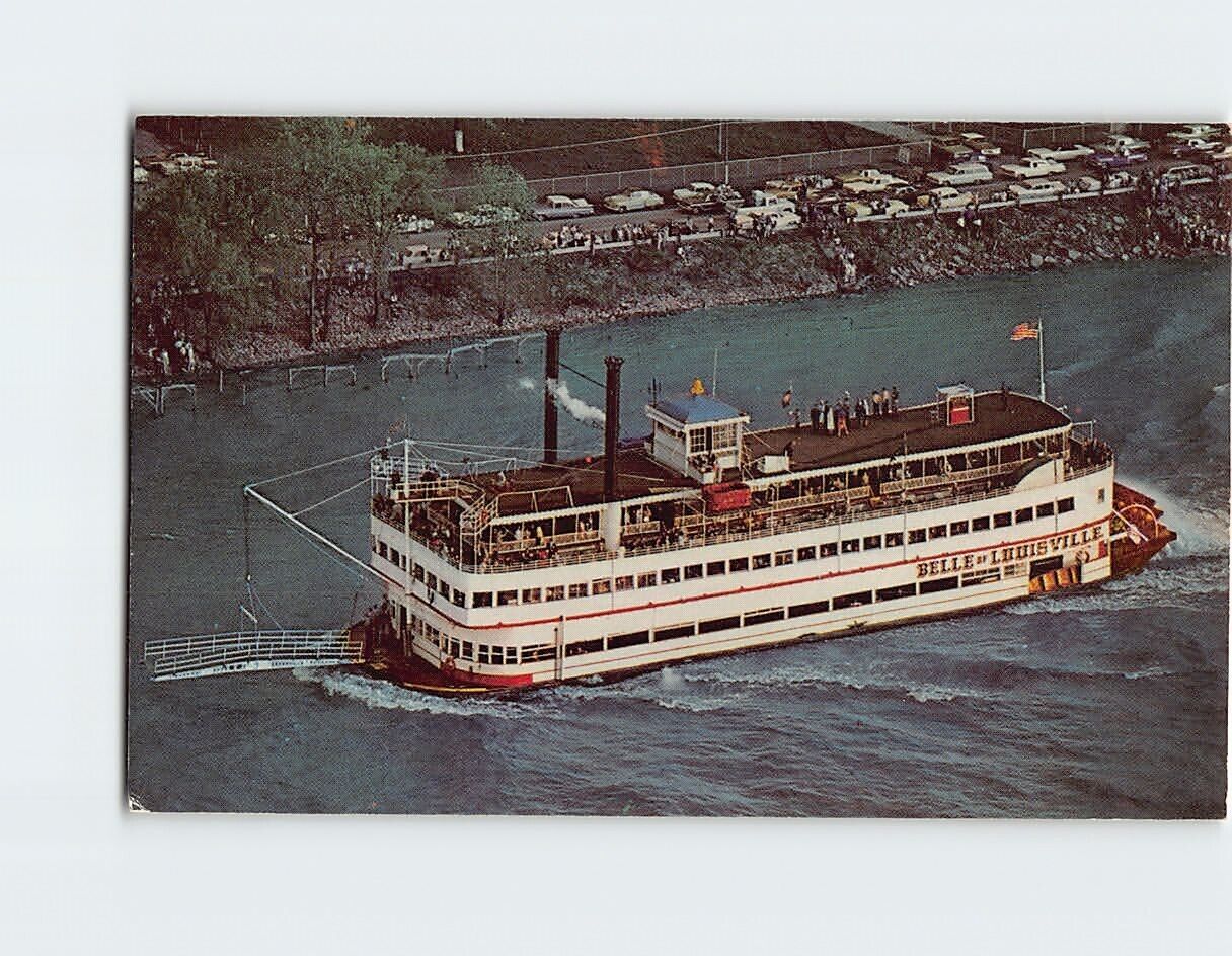 Postcard Belle of Louisville Steamboat Idlewild Avalon Excursion Boat Kentucky