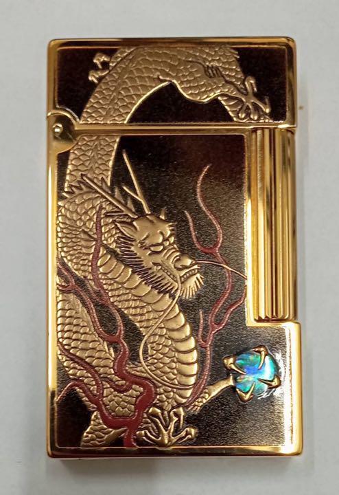 S.T.DUPONT Lighter Line 2. Orders page. lacquer. Honkin Makie. Dragon. A work of