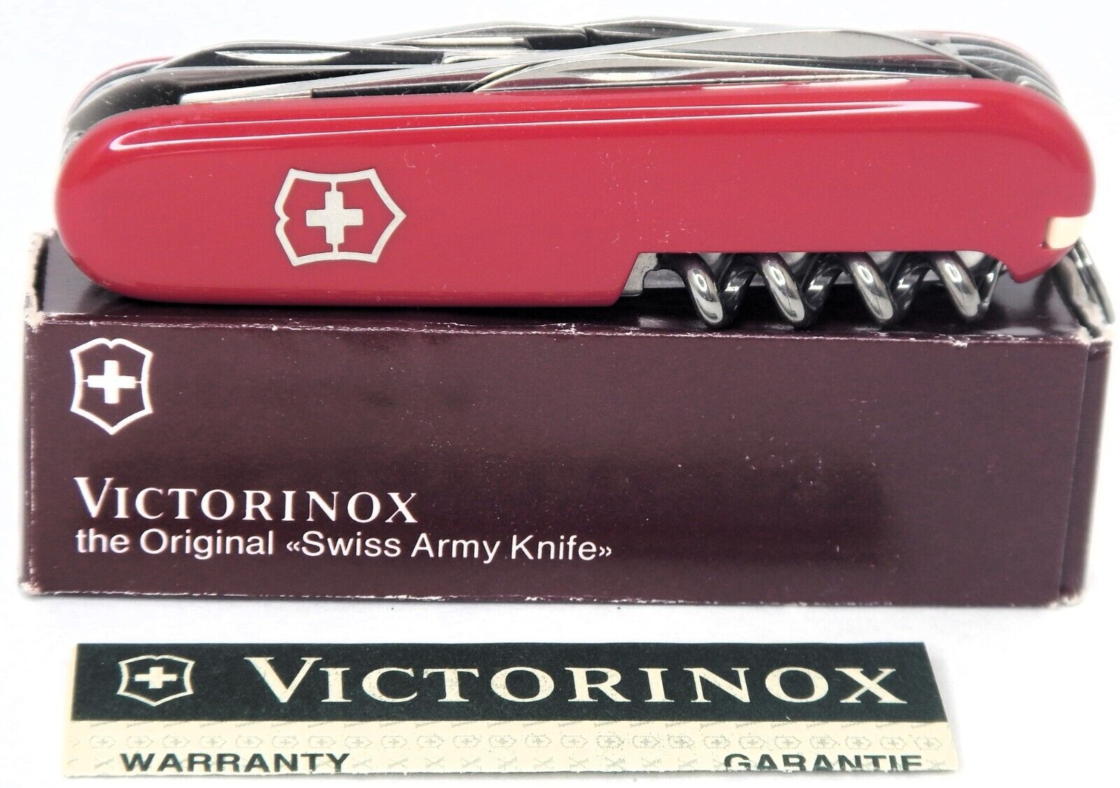 Victorinox HUNTSMAN Swiss Army 91mm Pocket Knife Red 1.3713 New w Box SHIPS FREE