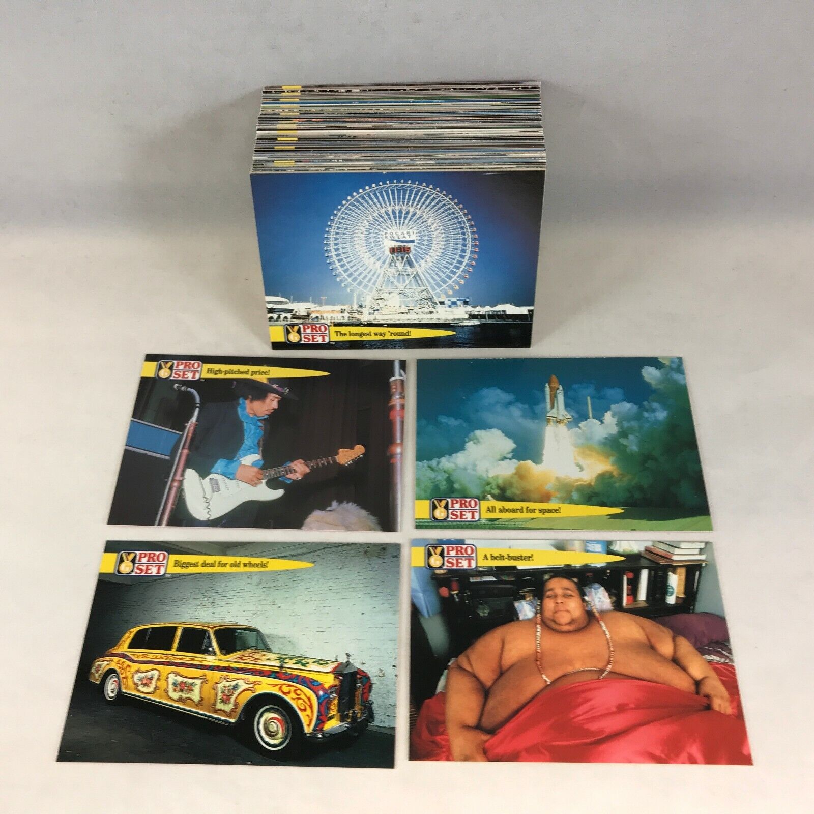 THE GUINNESS BOOK OF WORLD RECORDS OFFICIAL TRADING CARD SET from 1992 by PROSET