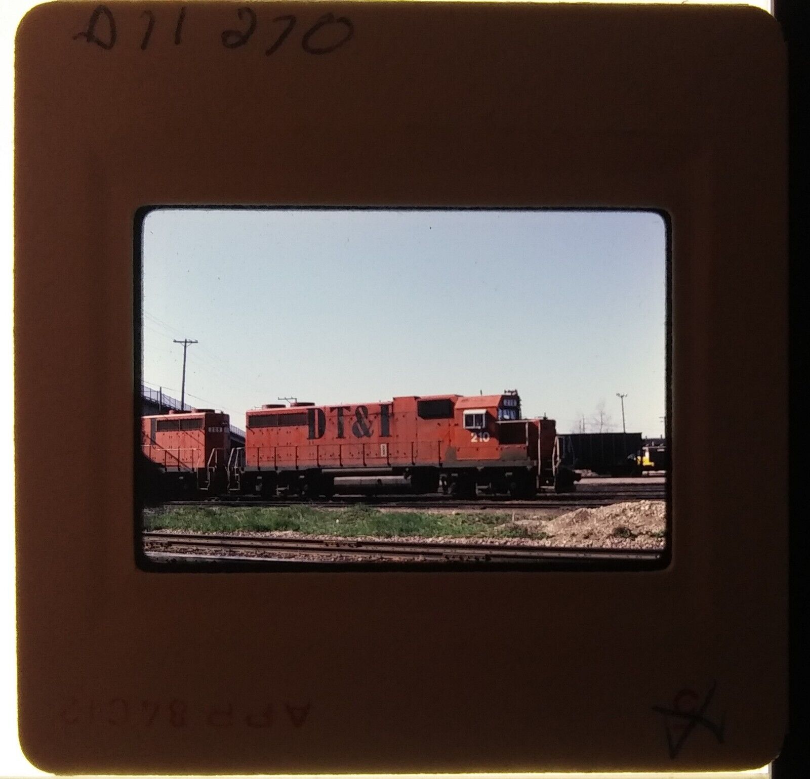 Orig Slide Detroit Toledo & Ironton DT&I GP38 270 Unknown Location April 1984
