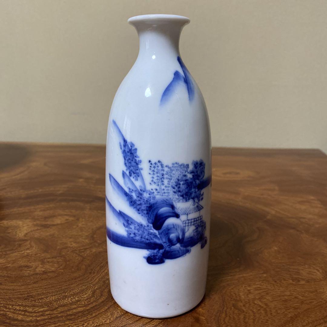 sake bottle Tokkuri Antique Sake Bottle Single Flower Vase Dyed
