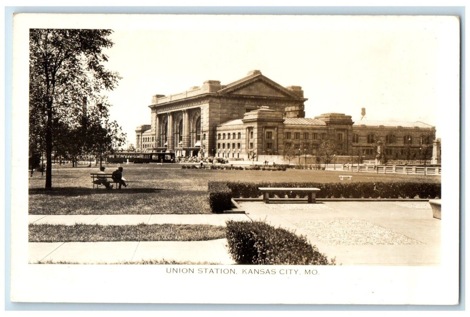 c1940's Union Station Kansas City Missouri MO RPPC Photo Vintage Postcard