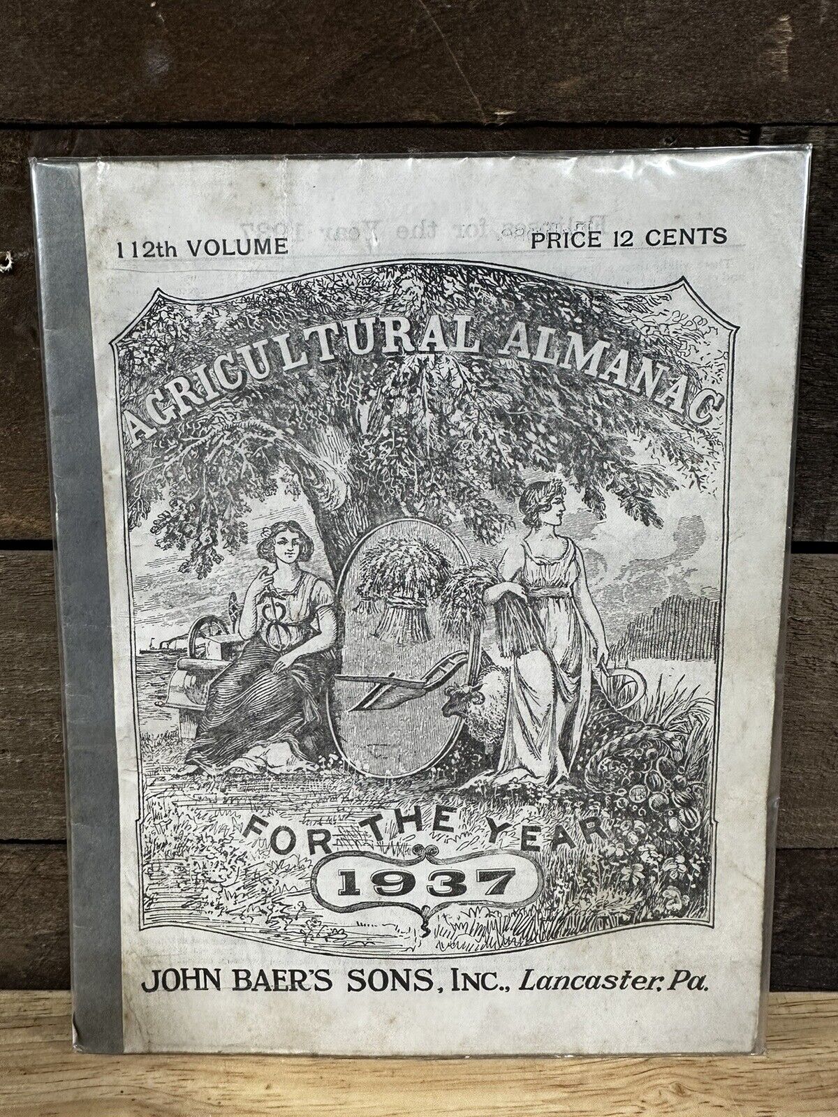 Vintage 1937 John Baer\'s Sons Lancaster PA Agricultural Almanac #1