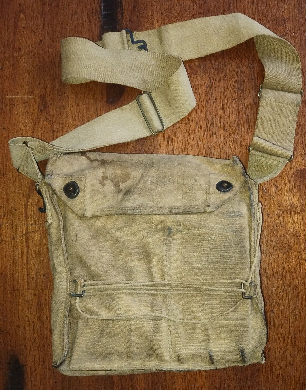 WW1 US Gas Mask Named 54th Pioneer Infantry, Intact Flipper Valve