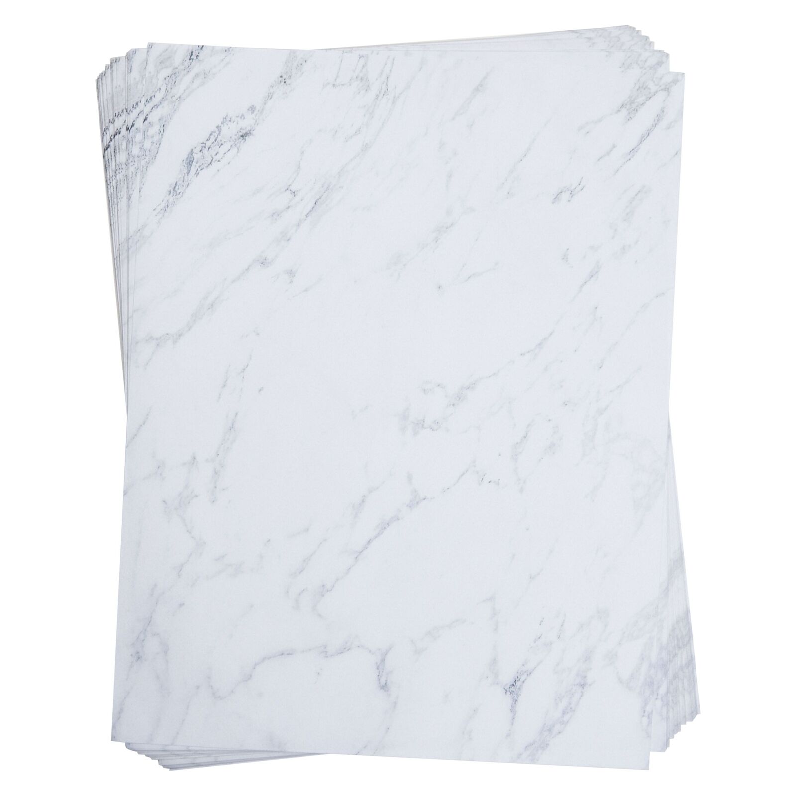 Marble Paper, Stationery, Decorative Paper for Printer, 8.5x11 In, 48 Sheets