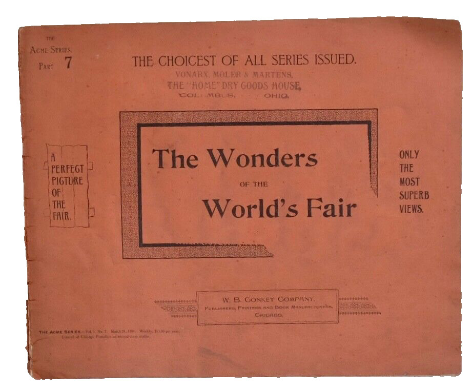 ANTIQUE 1894~The Wonders Of The Worlds Fair~PORTFOLIO NO 8~ACME SERIES PART 7