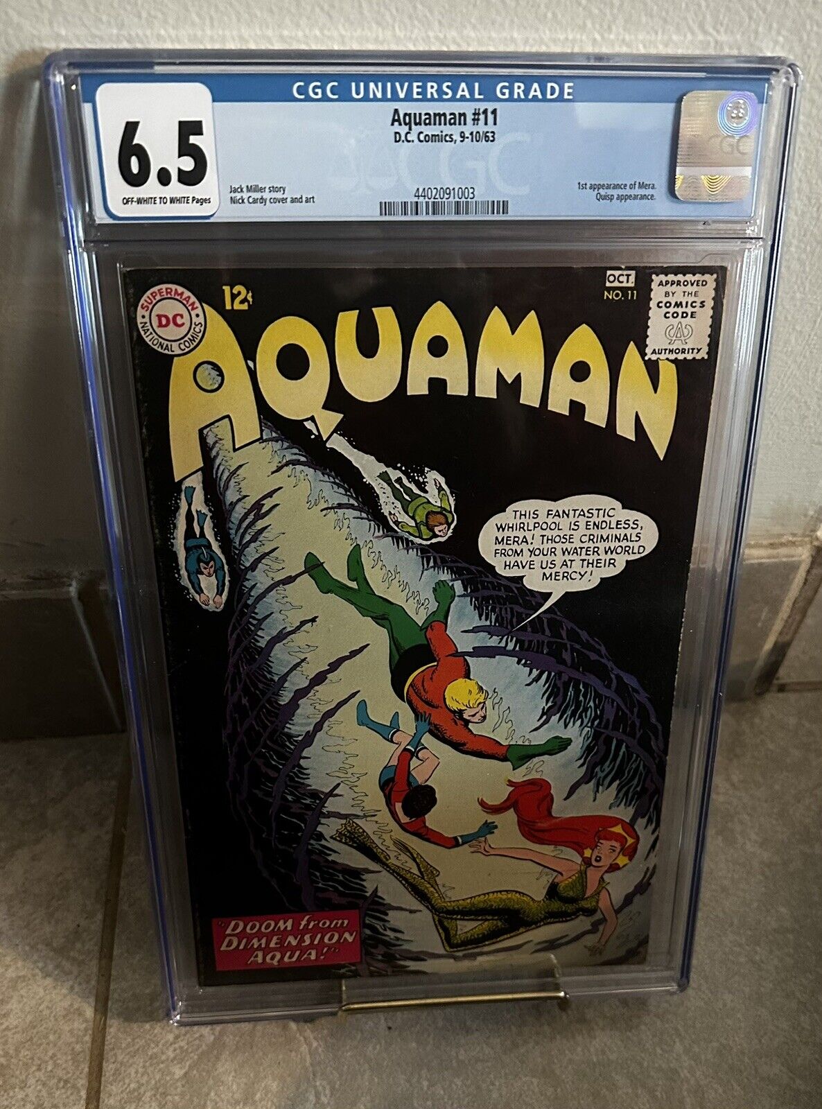 AQUAMAN #11 - DC COMICS (1963) - CGC 6.5 - FIRST APPEARANCE MERA