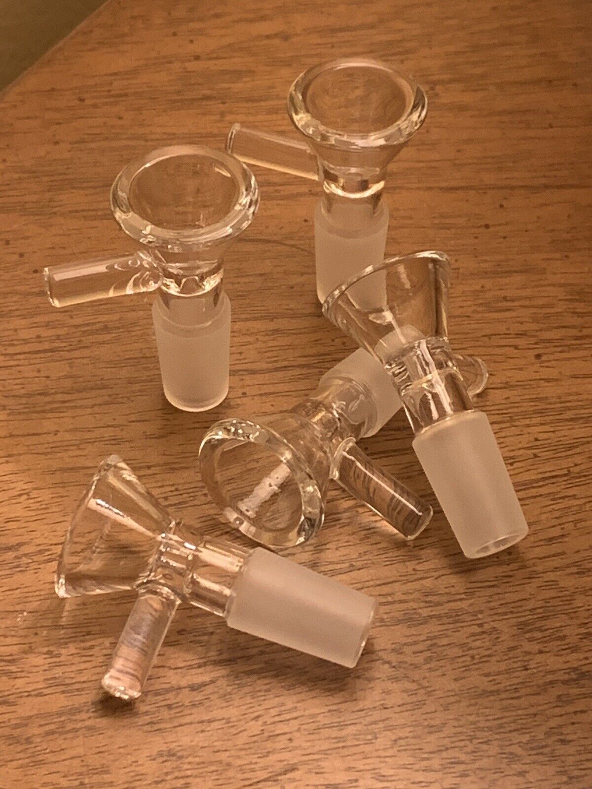 5X 14MM Male Glass Bong Bowl Replacement Head Piece - 5 Pack