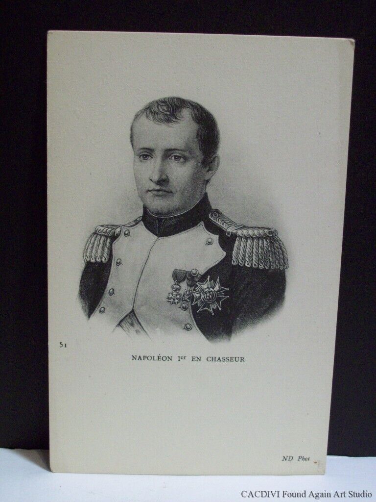 Napoleon 1st Chasseur Uniform Medals France  Carte Postale Royalty Postcard Old