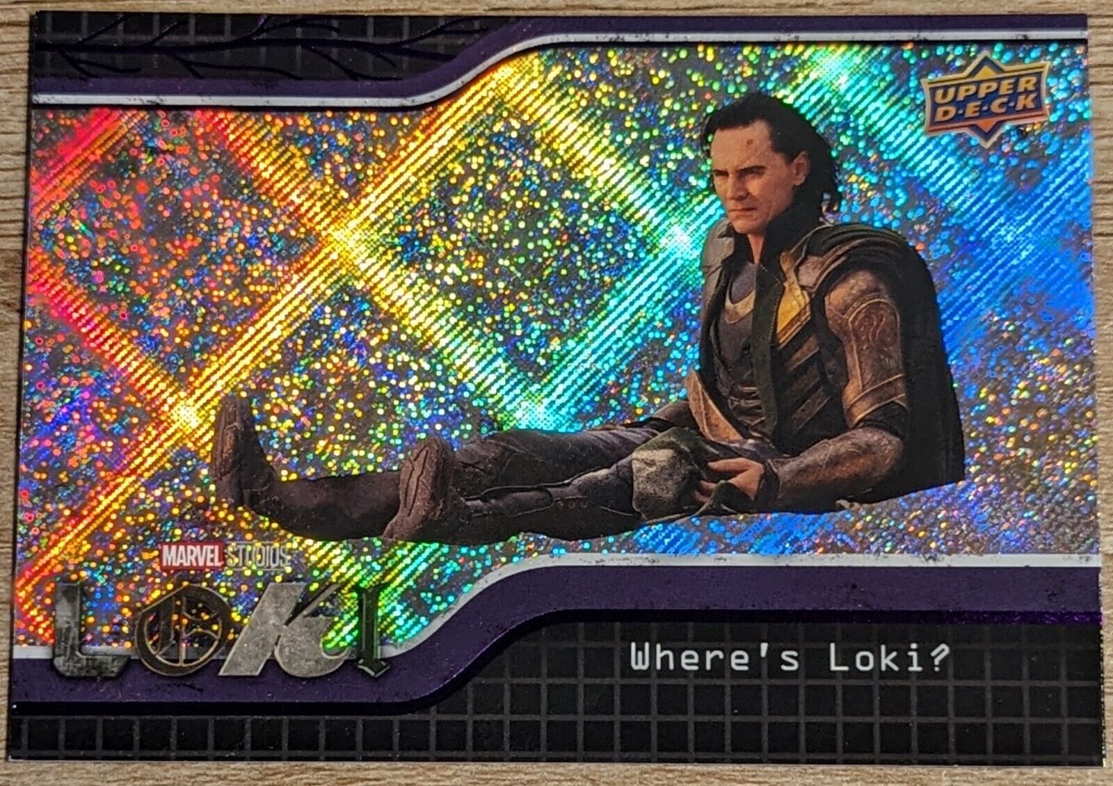 2023 Upper Deck LOKI Purple Foil Base Card #1 Where\'s Loki?