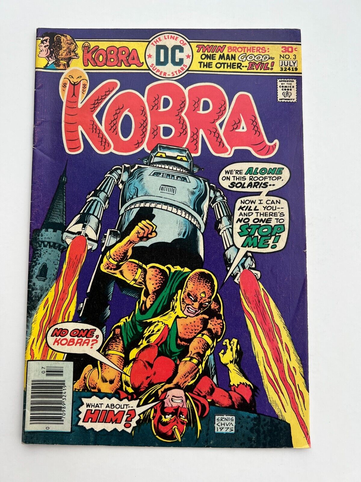 Kobra #3 (DC Comics, 1976) FN-