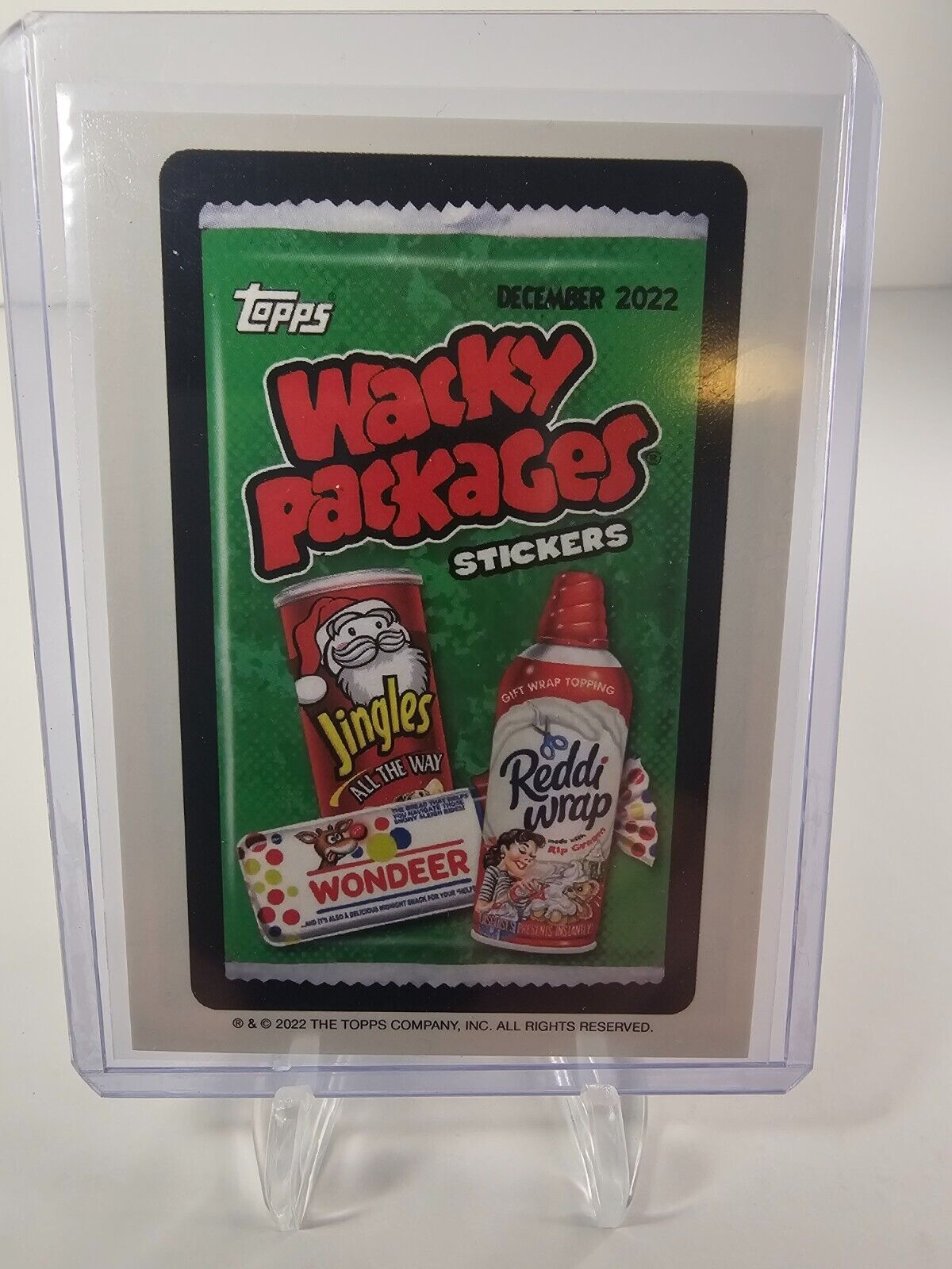 2022 WACKY PACKAGES MONTHLY DECEMBER  BASE, CHECKLIST & Comics PICK A CARD