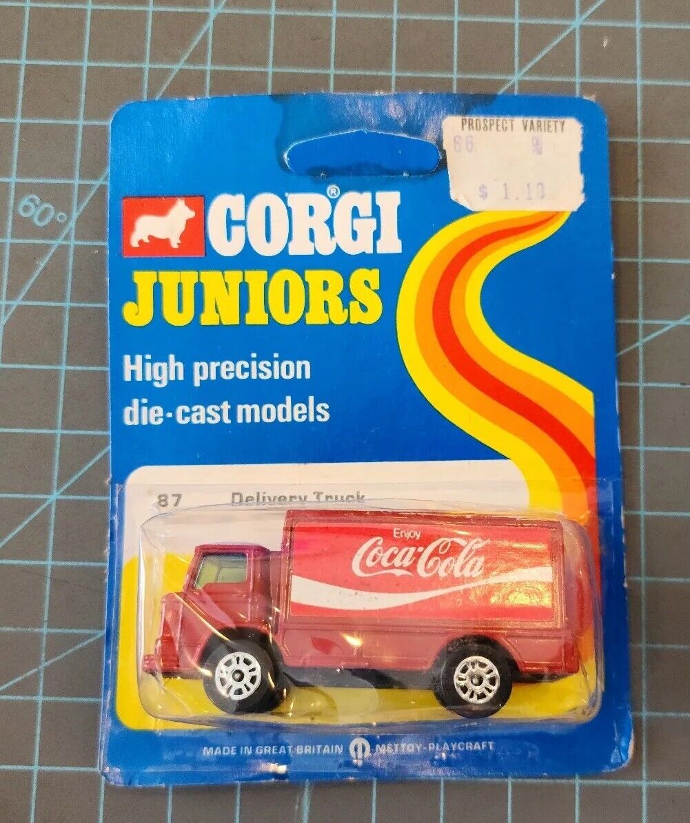 Vintage 1973 Coca-Cola Corgi Juniors #87 Delivery Truck NOS - gwKK