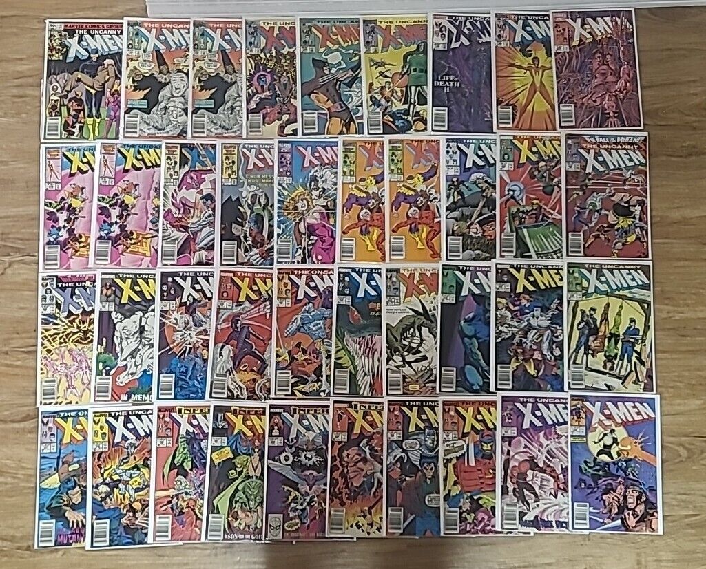 UNCANNY XMEN lot Set Collection Of 63 Comics Mostly Newsstand Range 167-303 Keys