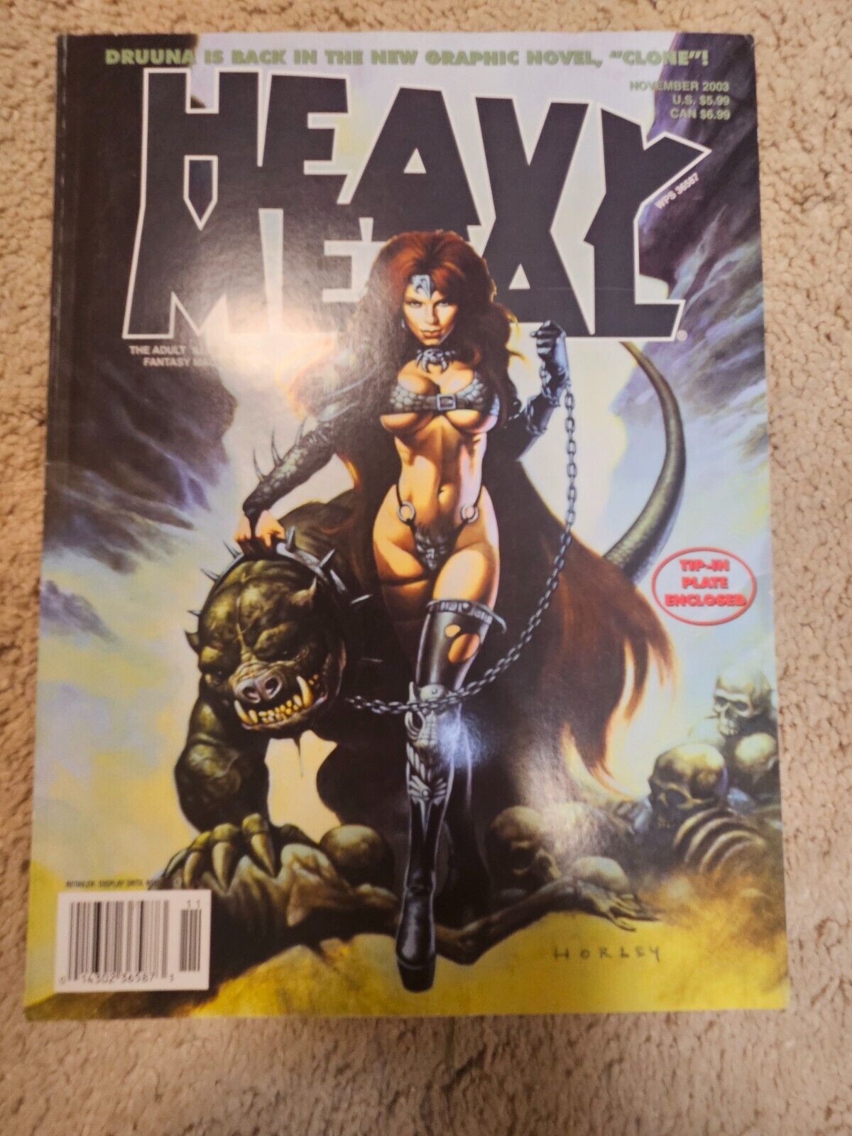 Heavy Metal Vol 27 #5 Adult Illustrated Fantasy Magazine November 2003 DRUUNA